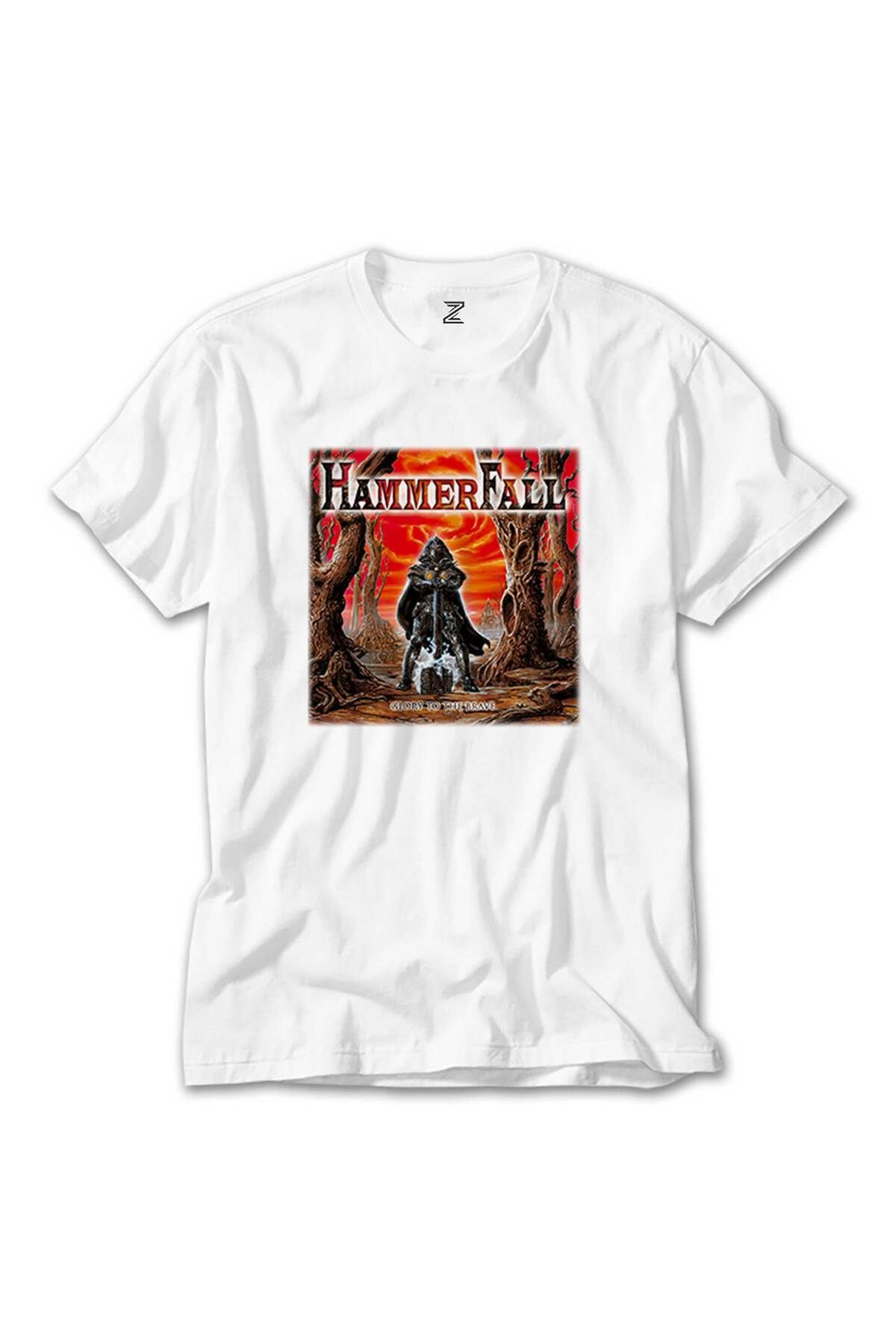 WAKHA Hammerfall Glory To The Brave Beyaz Tişört