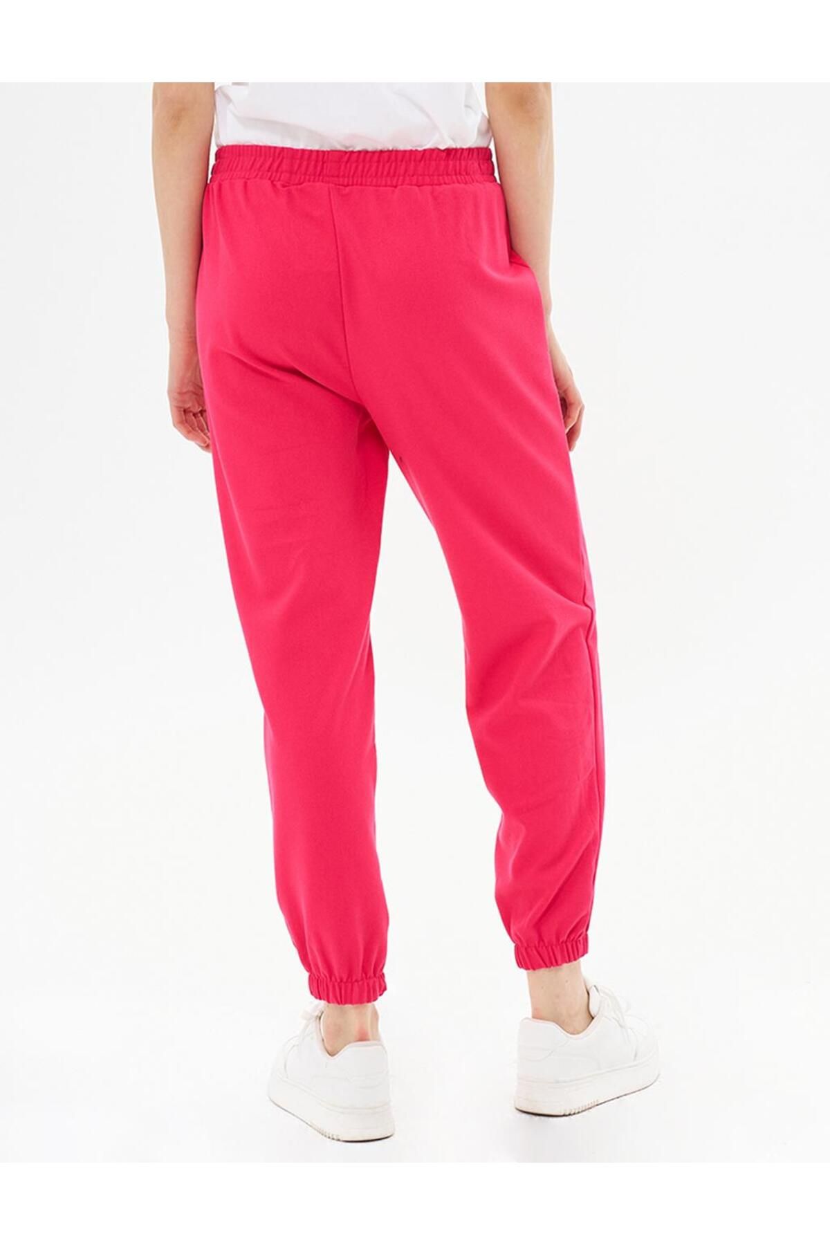 KYR-Fuchsia Textured Jogger Pants - Elastic Waist 6