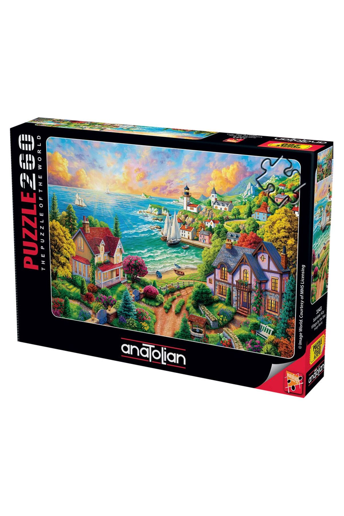 Anatolian Puzzle 260 Parça Sahildeki Köy 3343