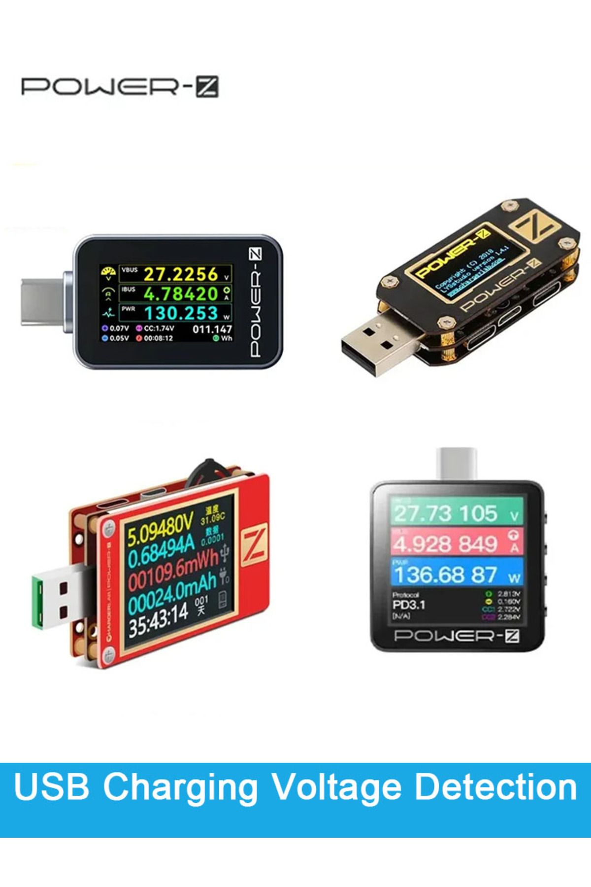 Choice-POWER-Z USB Tester KM003C KT002 Micro Digital Voltmeter QC5.0/PD3.1 Voltage Current Power Detecto... 7
