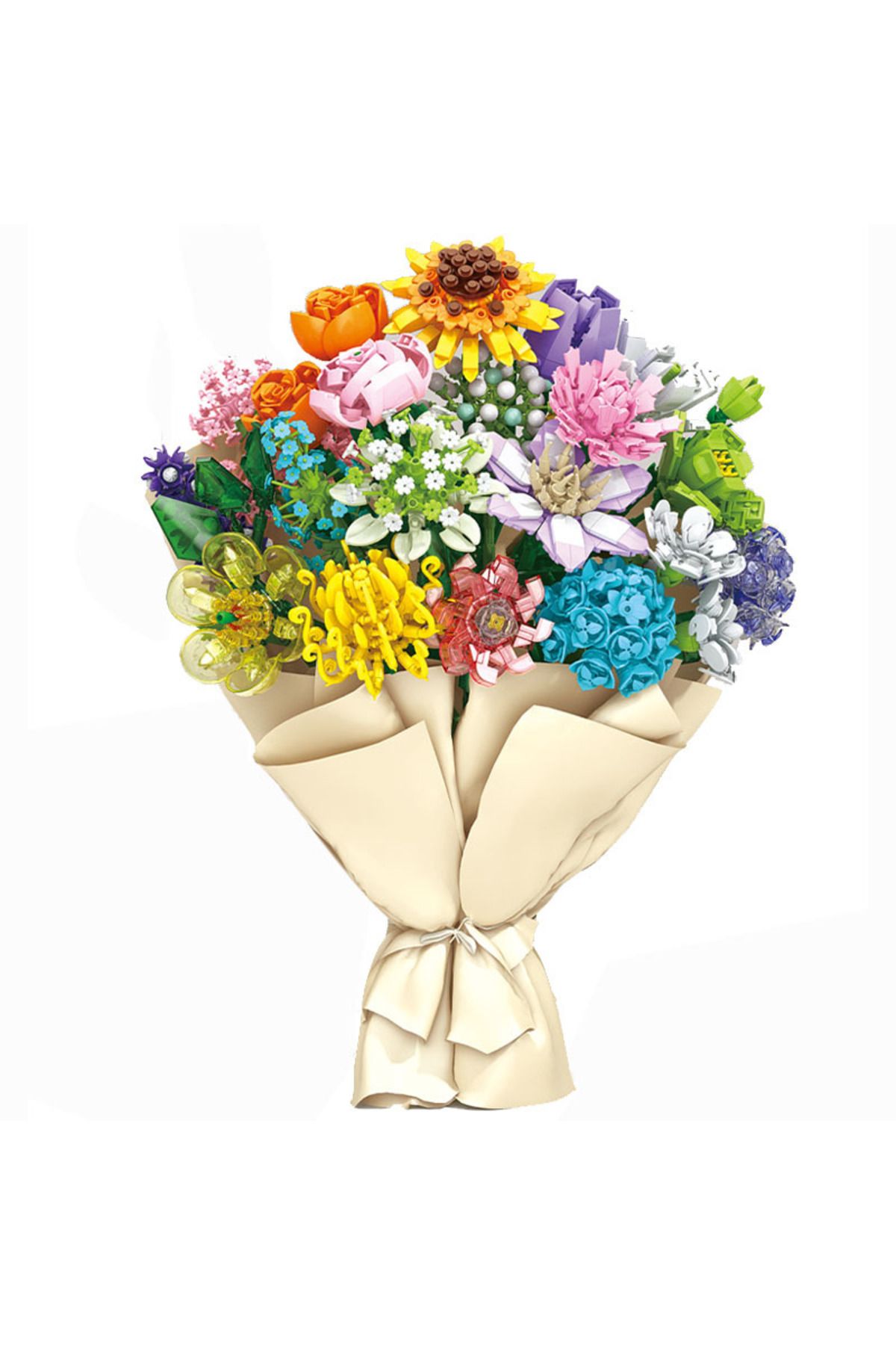 Choice-Block Tech Block Bouquet Flower Artificial Flowers Building Block Unique Decoration Home Birthday... 6