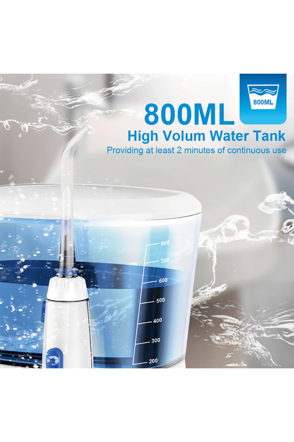 peicon-Water Flosser Electric Dental Oral Irrigator High Pressure Teeth Cleaner 800ml Tank Hygiene Care ... 7