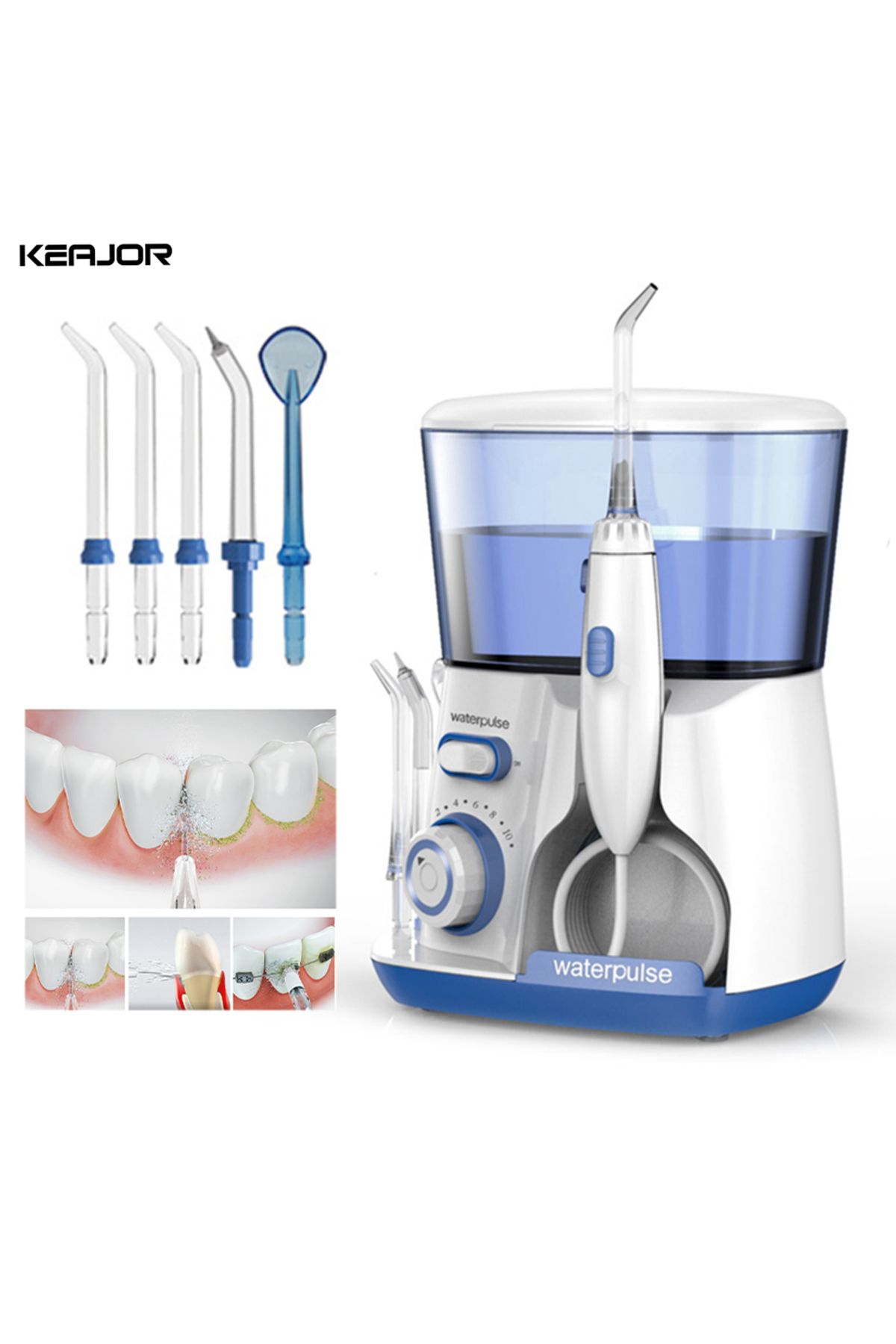 peicon-Water Flosser Electric Dental Oral Irrigator High Pressure Teeth Cleaner 800ml Tank Hygiene Care ... 2