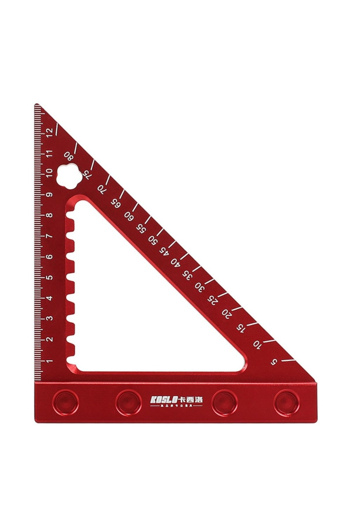 FNICEL-Precision Triangle Angle Protractor Layout Measurement Ruler, 45/90 Degree Right Angle Carpentry ... 5