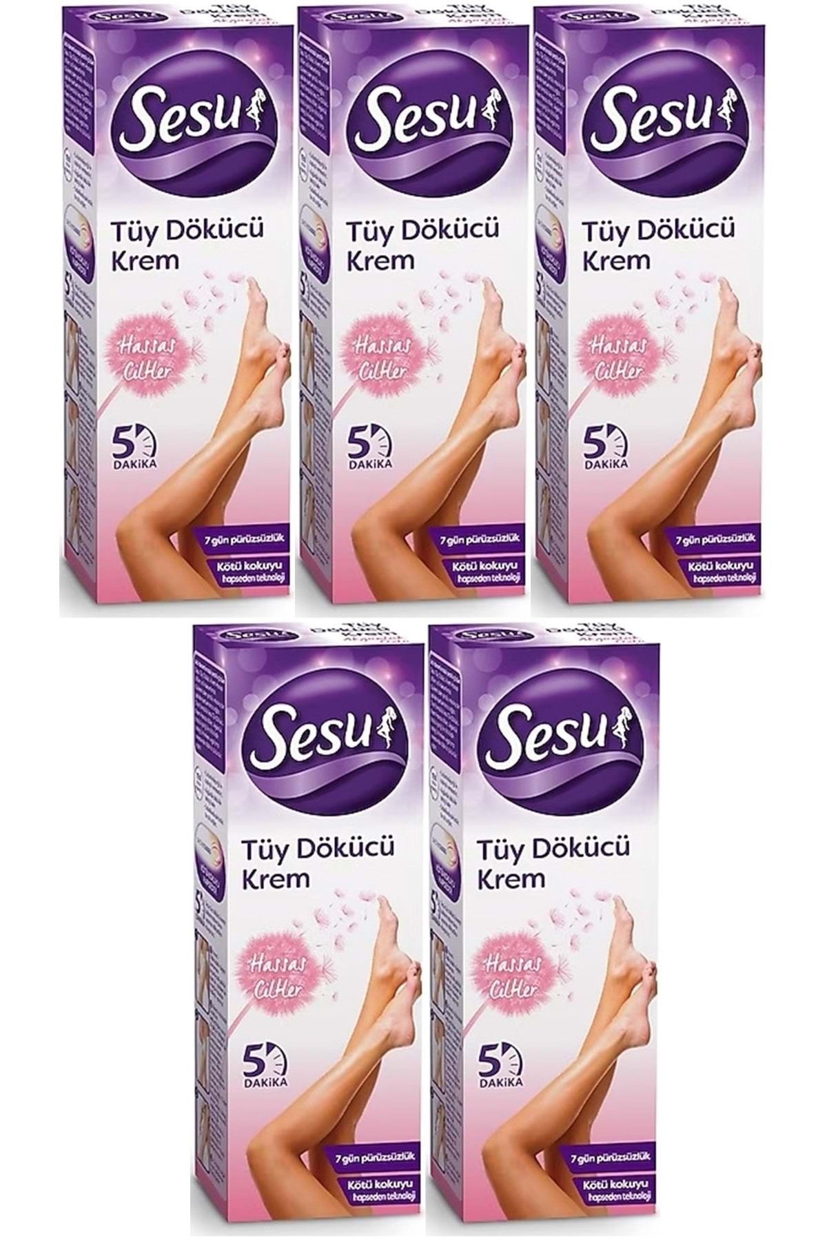 Tüy Dökücü Krem 40ML Hassas Ciltler (5 Li Set)