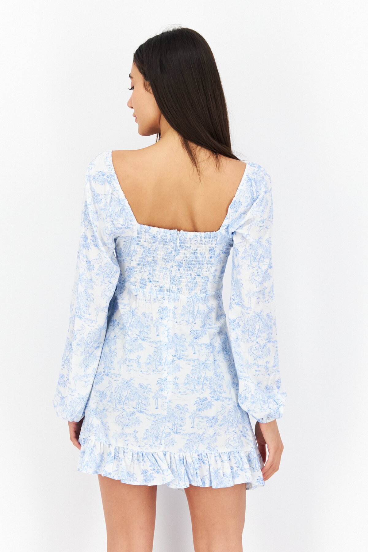 Bcbgeneration-Women Allover Print Mini Dress, White 4