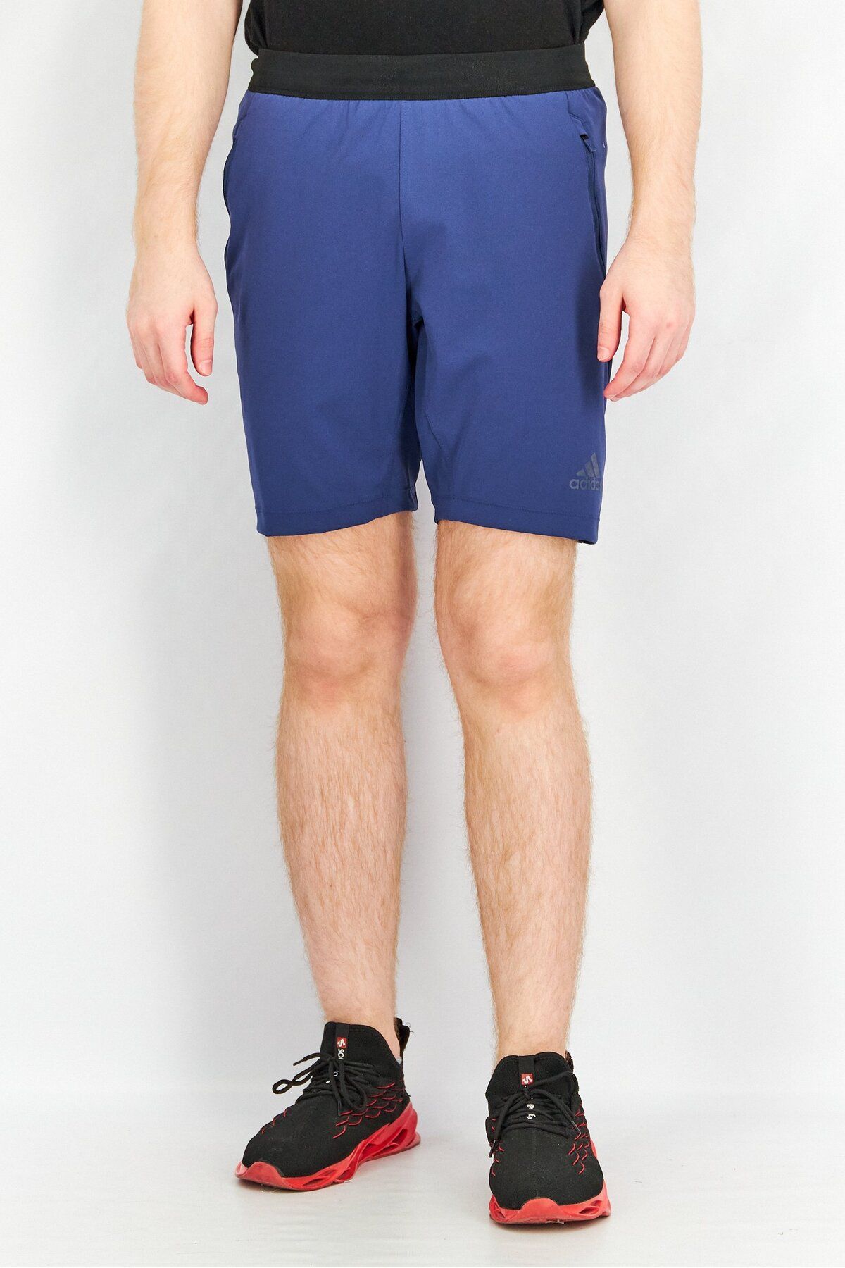 adidas-Men Sportswear Fit Training Shorts, Navy 1