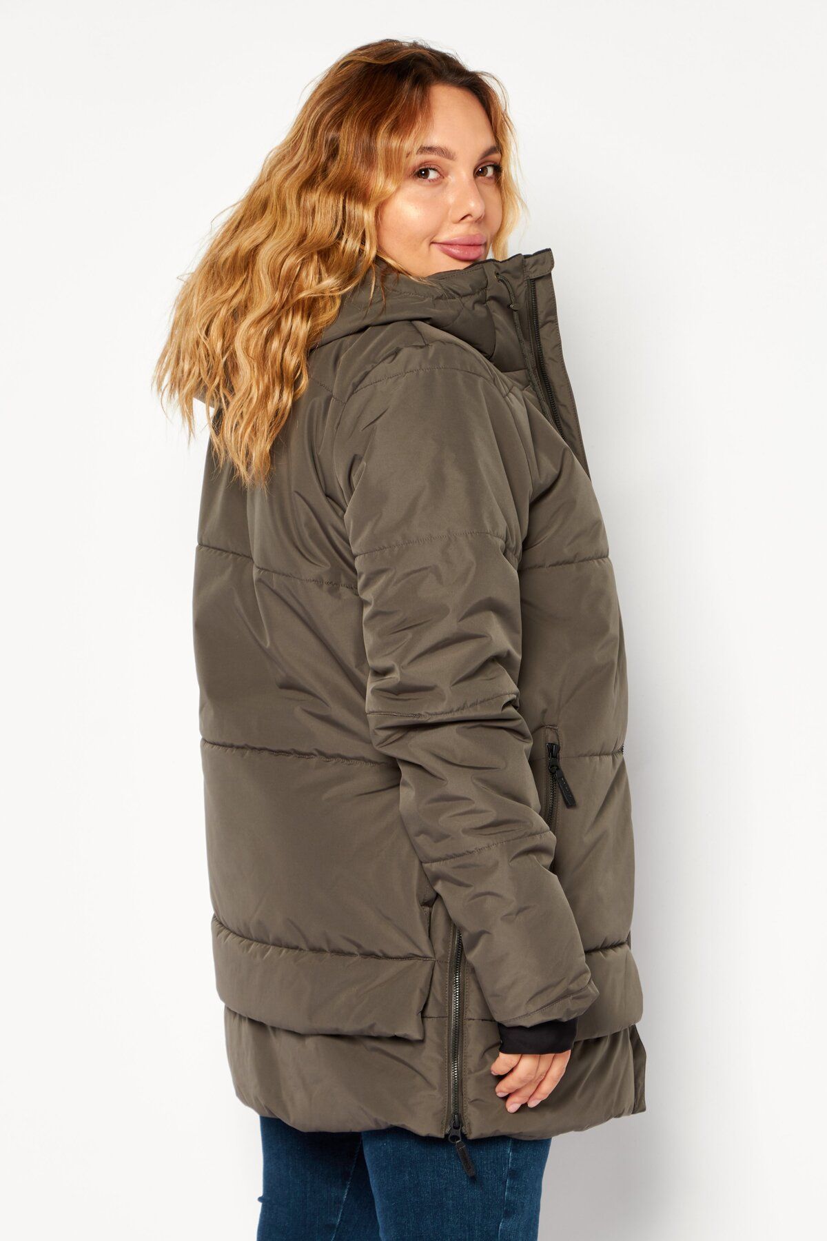 O'Neill-Women Solid Quilted Jacket, Dark Grey 3