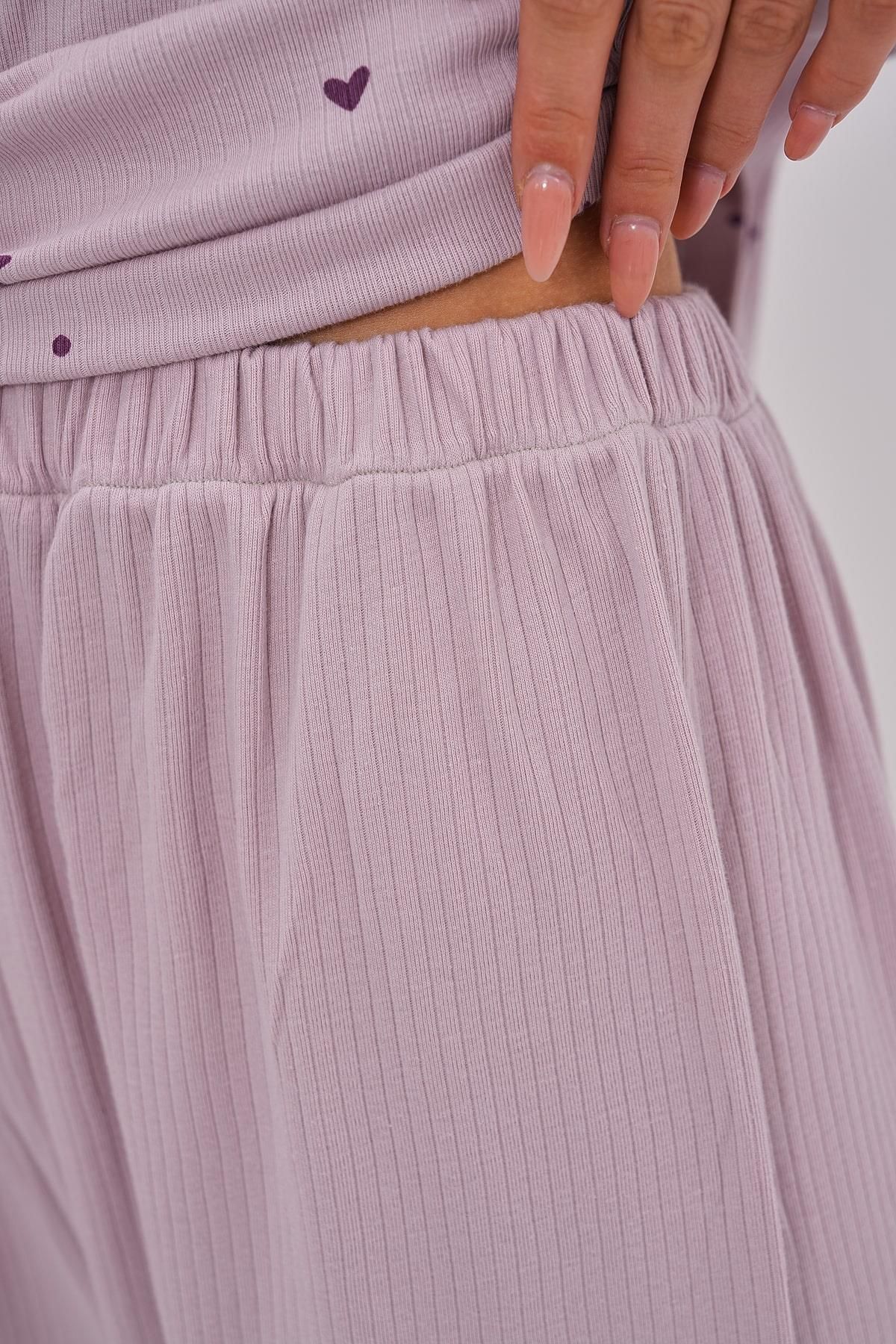Mecit Pijama-Women's Plus Size Long Sleeve Winter Materni Pajamas Set 100% Cotton 5