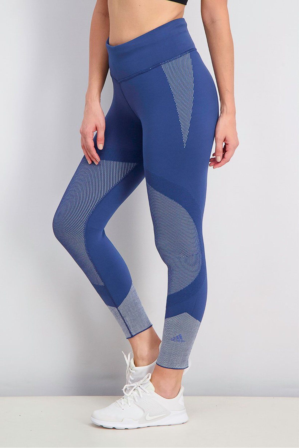 adidas-Women Primeknit Tights, Navy 2
