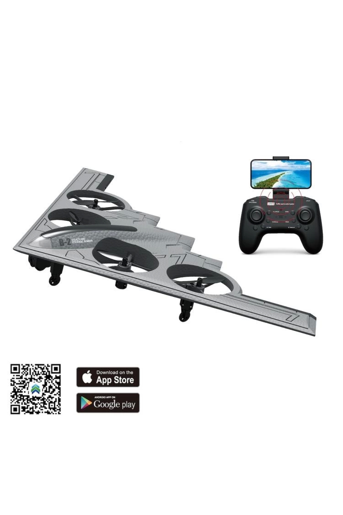 Vardem Gl-777-275 Uzaktan Kumandalı 2.4ghz Usb Şarjlı Işlıklı Kameralı Quascopter Iha Kutulu 8 fotoğrafı 2 (önizleme)