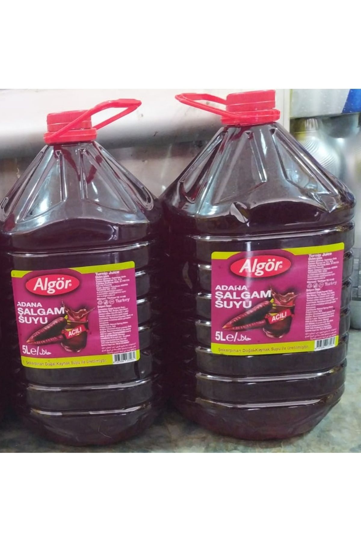 ALGÖR Şalgam Suyu 5 Lt Acı 2 Li Ambalaj Toplam 10lt