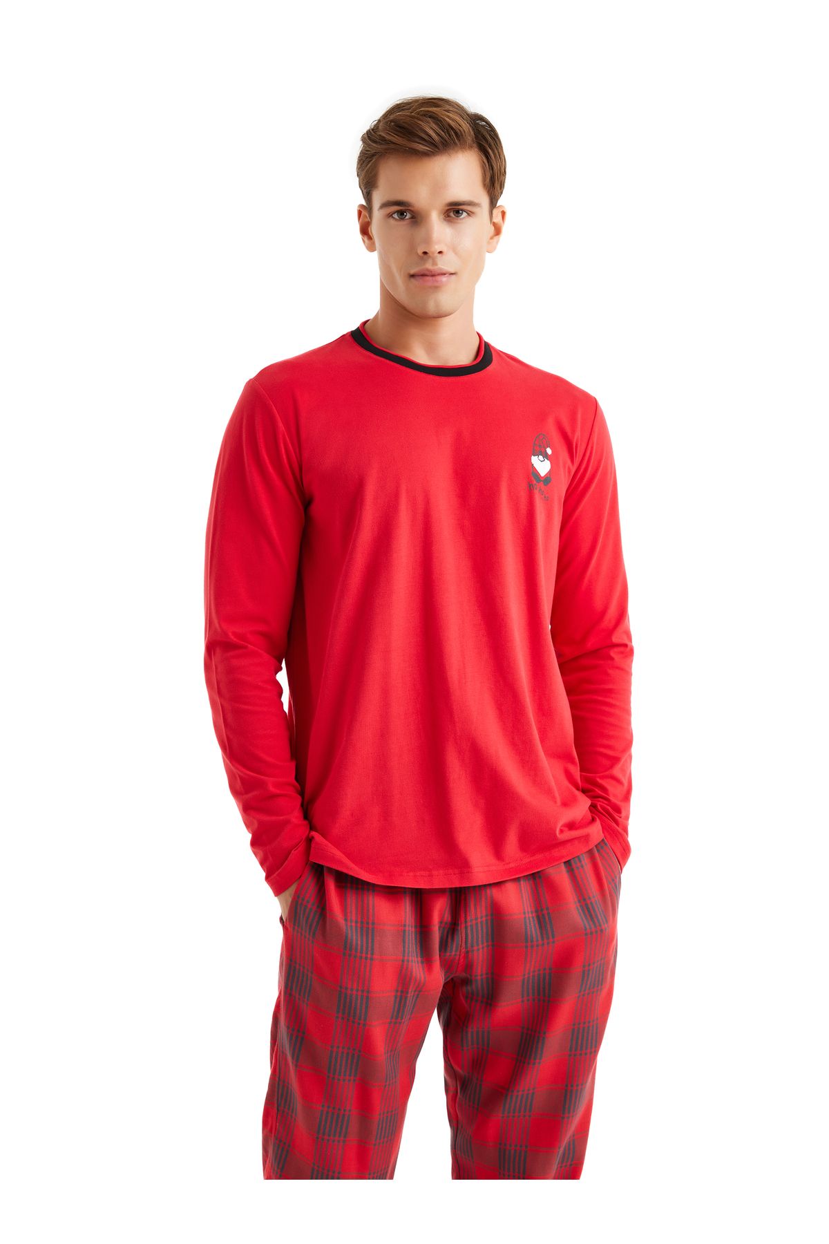 Blackspade-Men's Pajama Set 40591 - Red 4