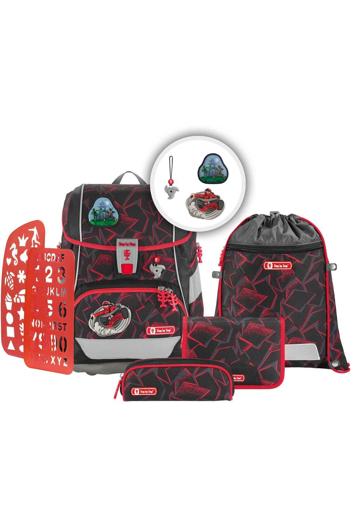 Step By Step-2in1 Plus School Bag Set 6pcs. 1