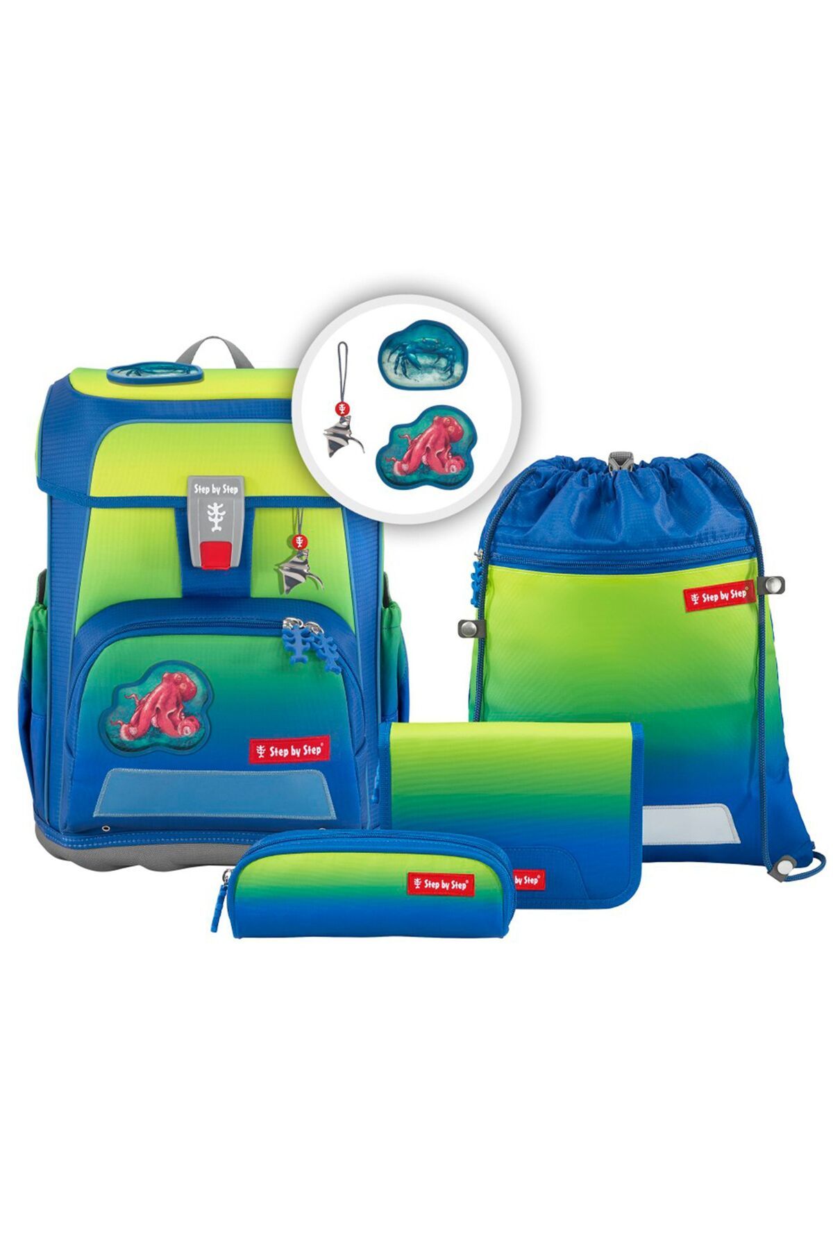 Step By Step-Cloud Ocean 5tlg Schulranzen-Set 1