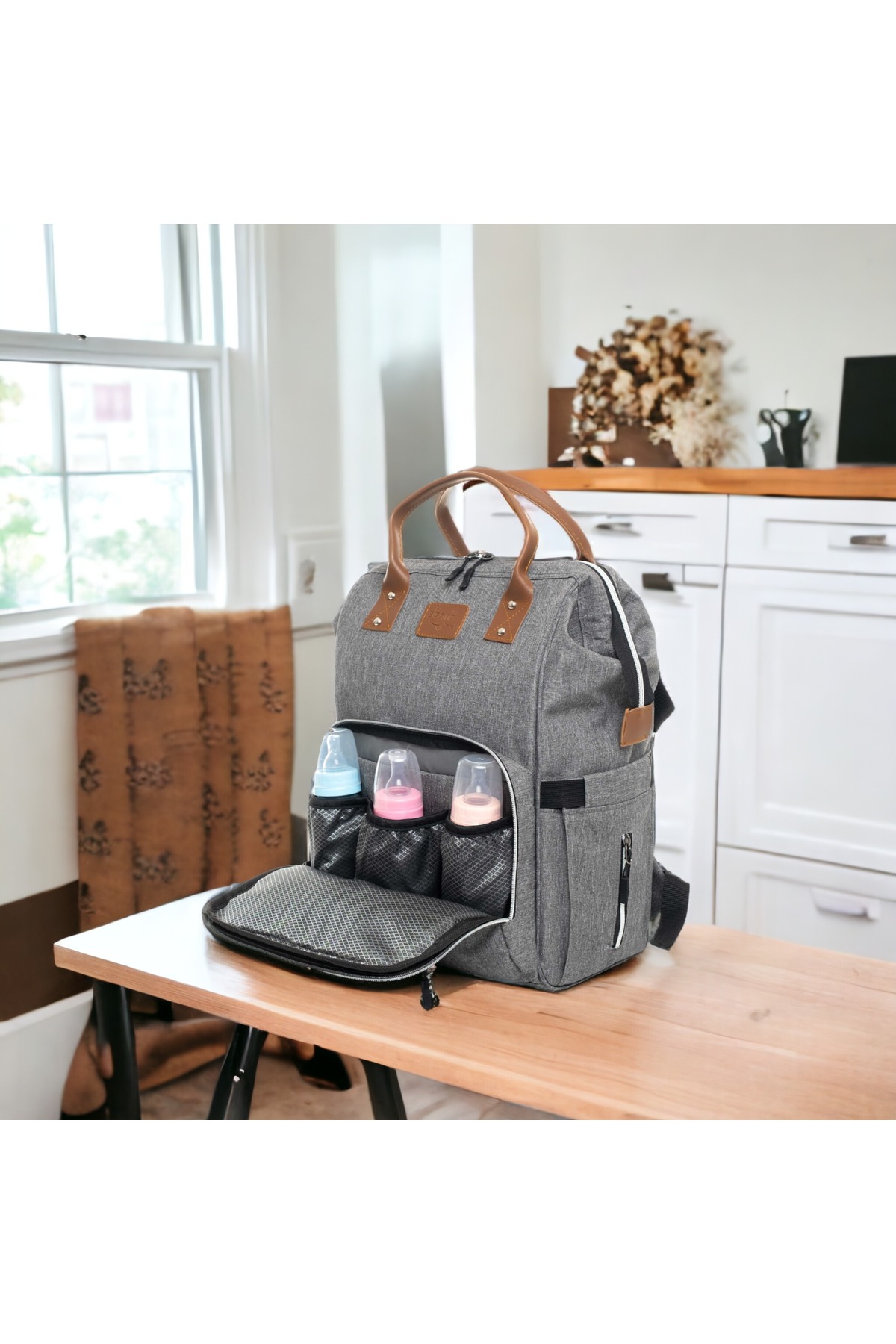 Sahra HAPPYBABY 2'Lİ BEBEK TAŞIMA SETİ (FONKSİYONEL BEBEK BAKIM ÇANTASI VE NOHUT KUNDAK) fotoğrafı 6 (önizleme)