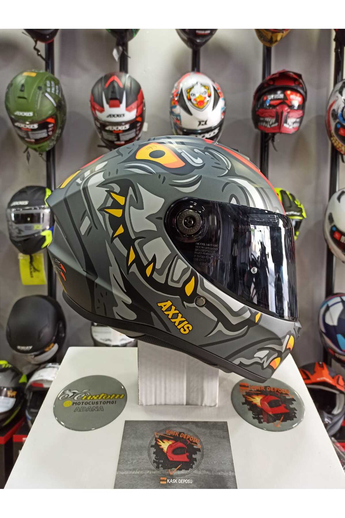 Axxis Draken S B5 Dinotoon Full Face Kapalı Kask - Fiyatı, Yorumları