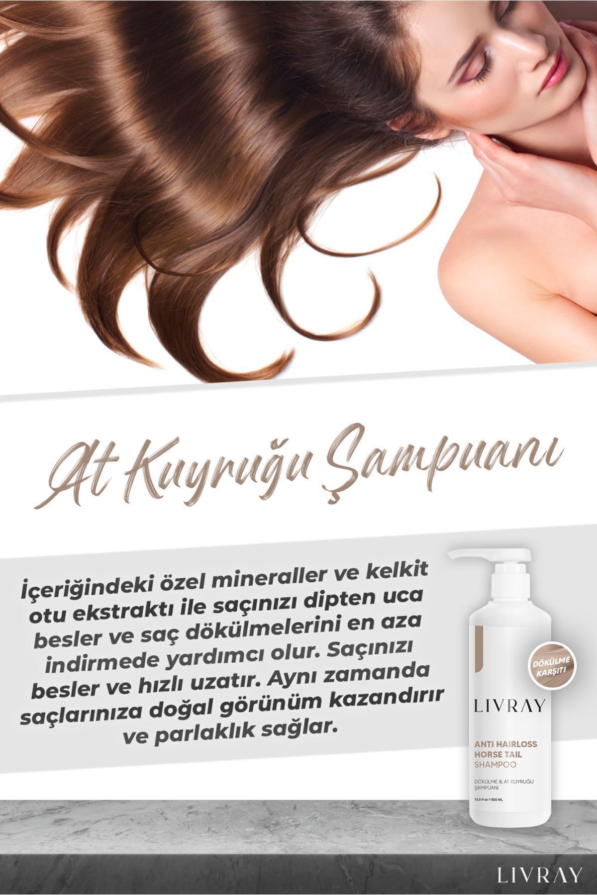 Livray At Kuyruğu Şampuanı - Saç Dökülmesi Karşıtı Ve Hızlı Uzama Etkili (500 ML)-2