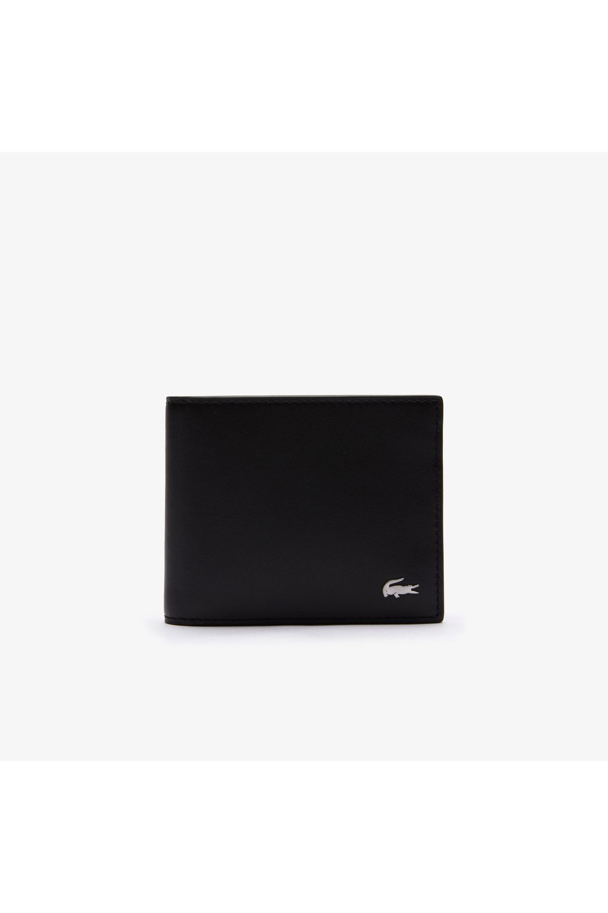 کیف پول چرمی مردانه اف‌ جی مشکی Lacoste