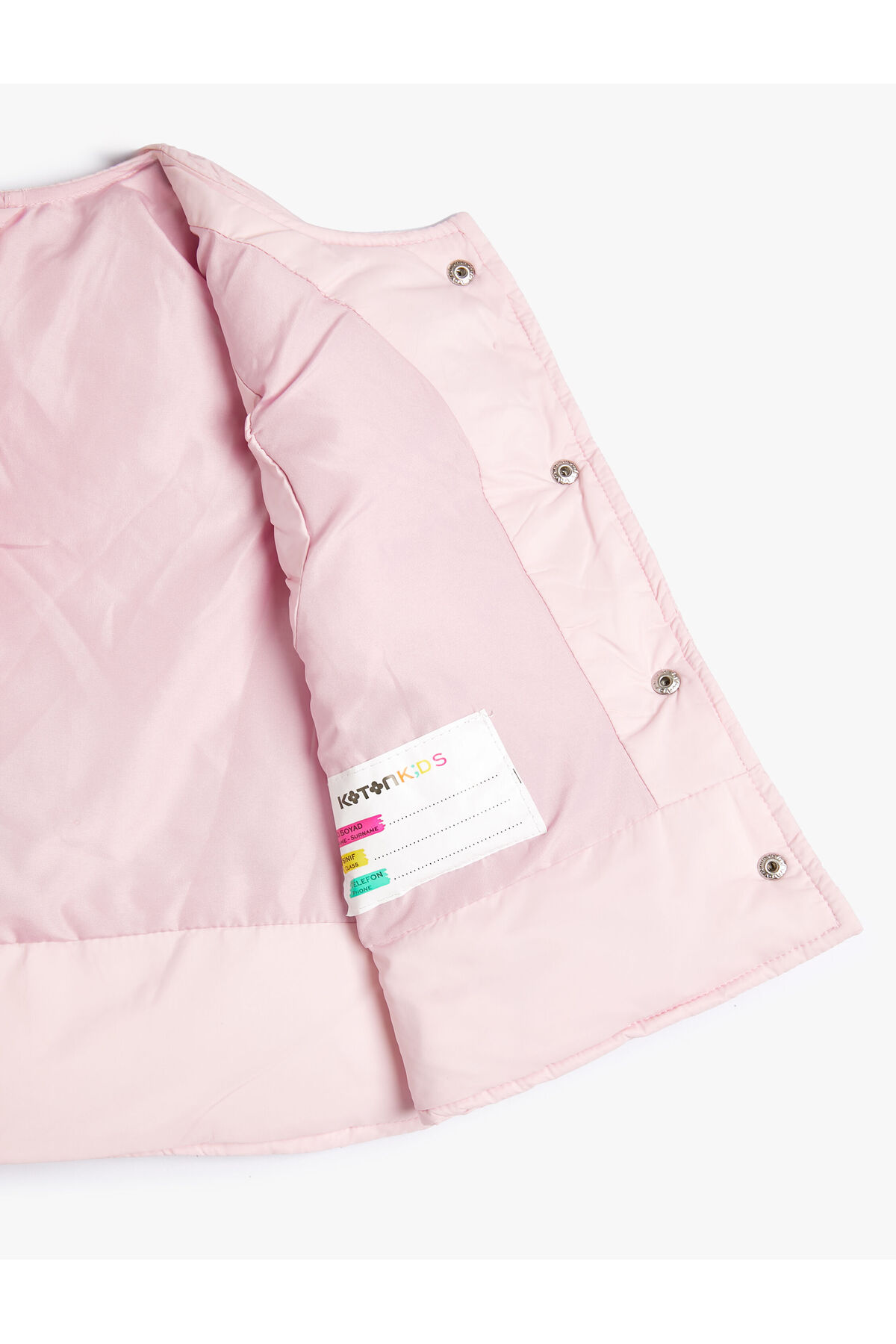 Koton Kapitone Yelek Yuvarlak Yaka Çıtçıtlı Cepli fotoğrafı 4 (önizleme)