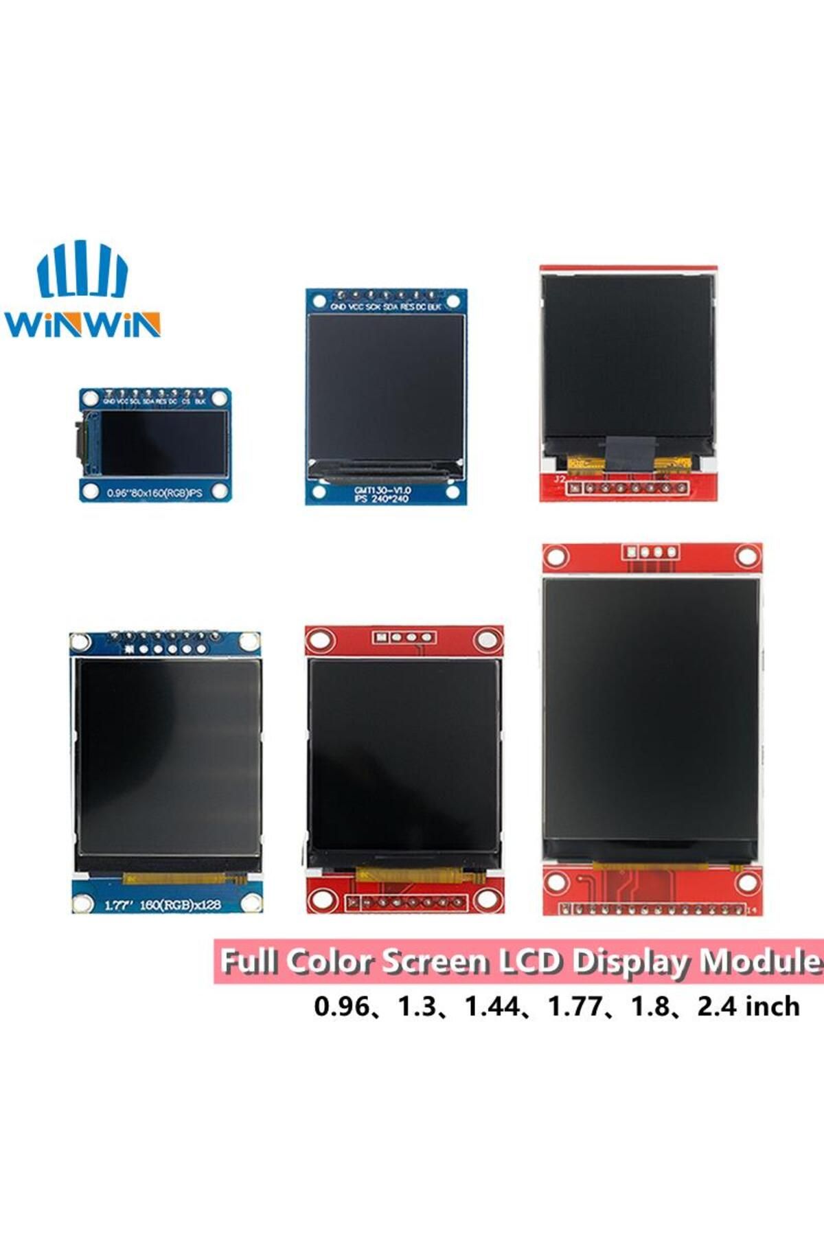 Choice-TFT Display 0.96/1.3/1.44/1.77/1.8/2.4/2.8 inch IPS 7P SPI HD 65K TFT Full Color LCD Module ST773... 2
