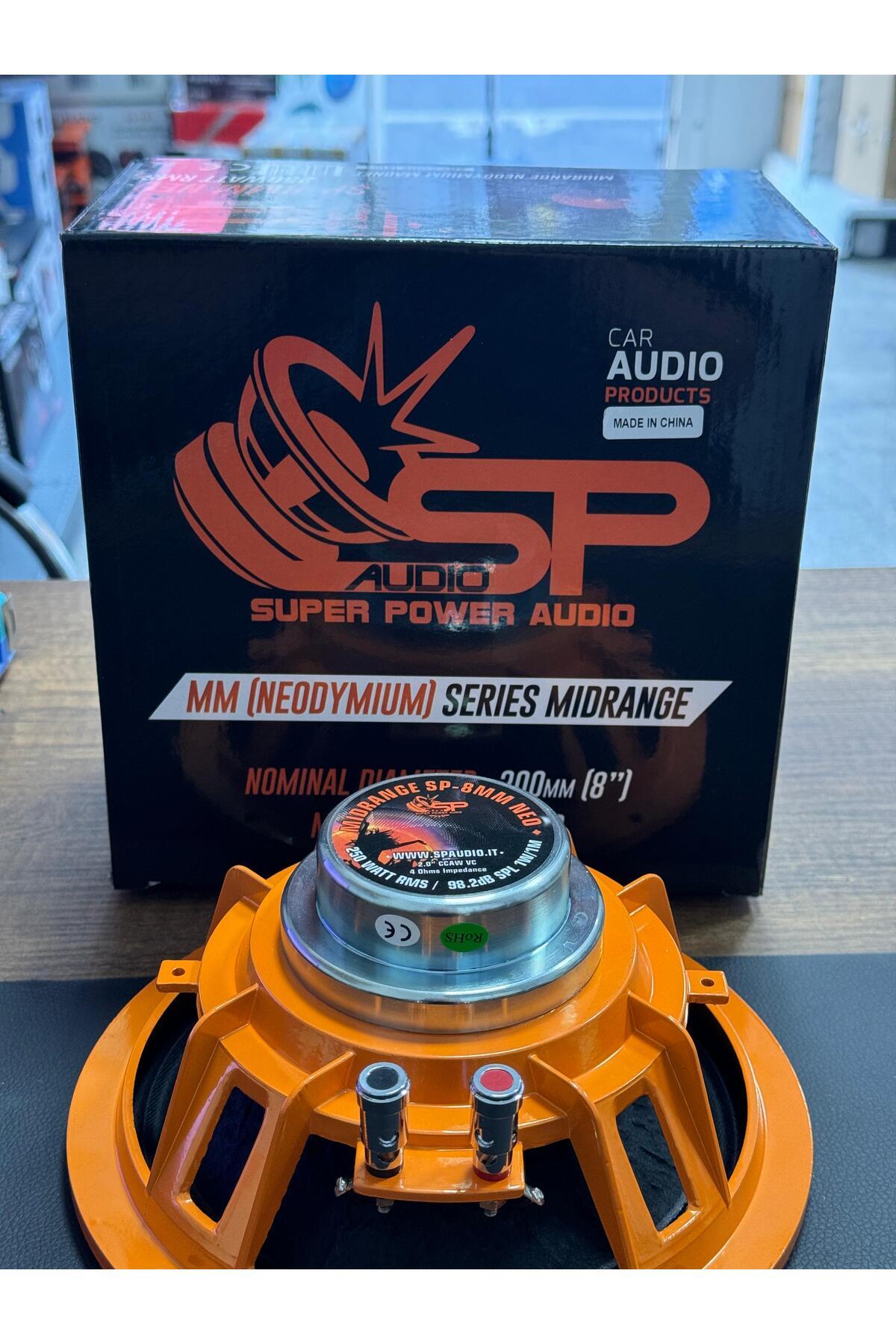 SP AUDİO SP 8MM NEO MIDRANGE 20CM MAGNETE NEODIMIO 250W RMS