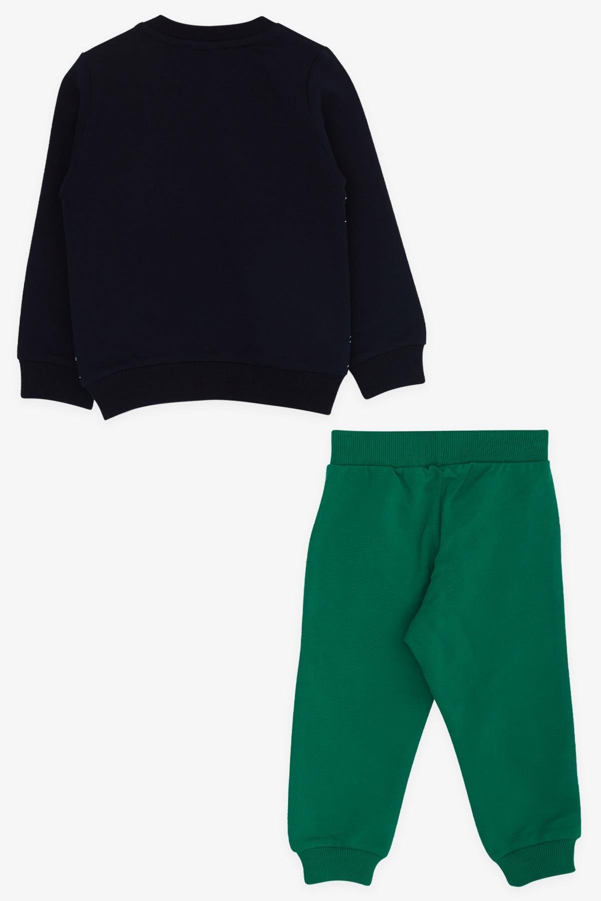 Breeze Erkek Çocuk Eşofman Takımı Dinozor Desenli 1-4 Yaş, Lacivert fotoğrafı 2 (önizleme)