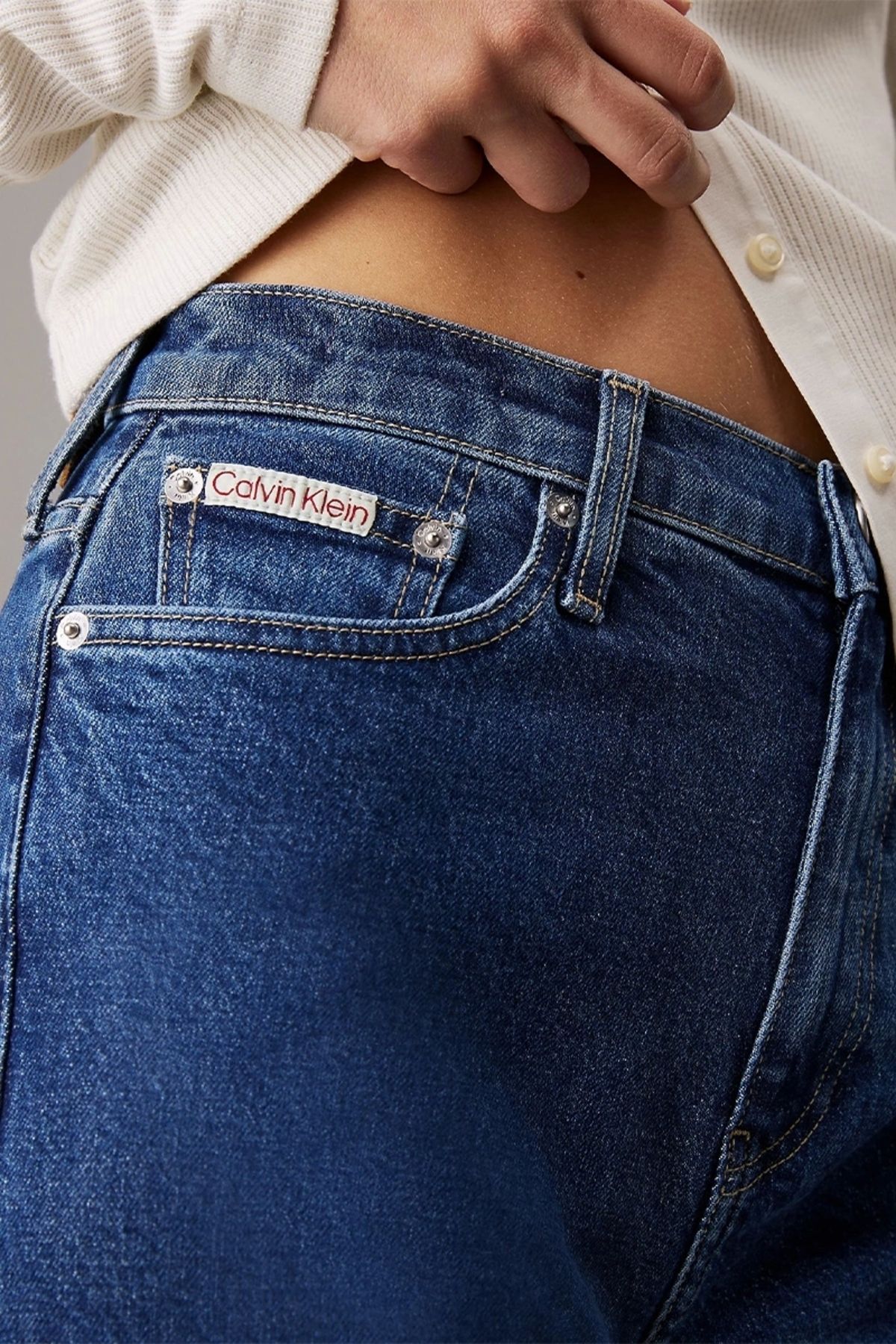 Calvin Klein-Ck Jeans Mom Jean női denim farmer J20j224034-1a4 4