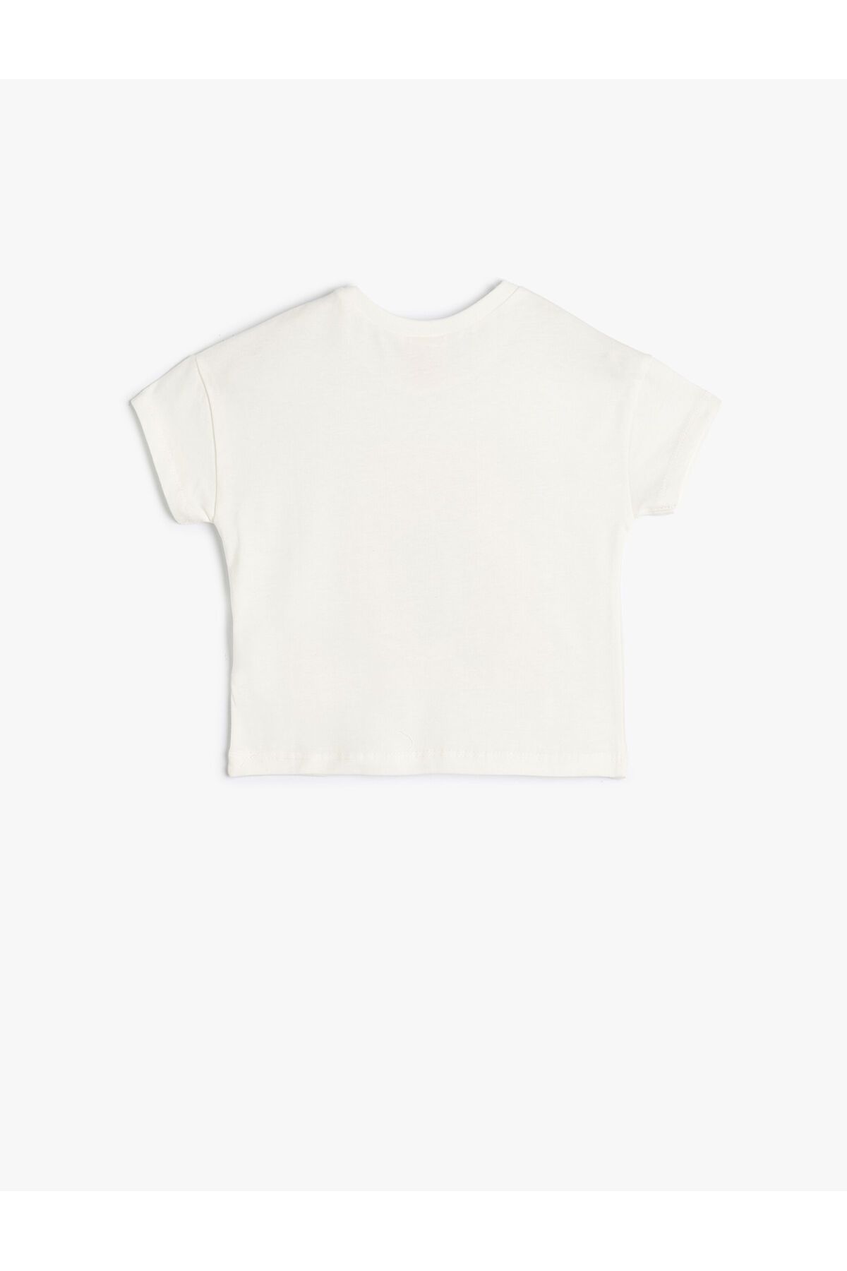Koton-T-Shirt Teddy Bear nyomott rövid ujjú környakú pamut 2