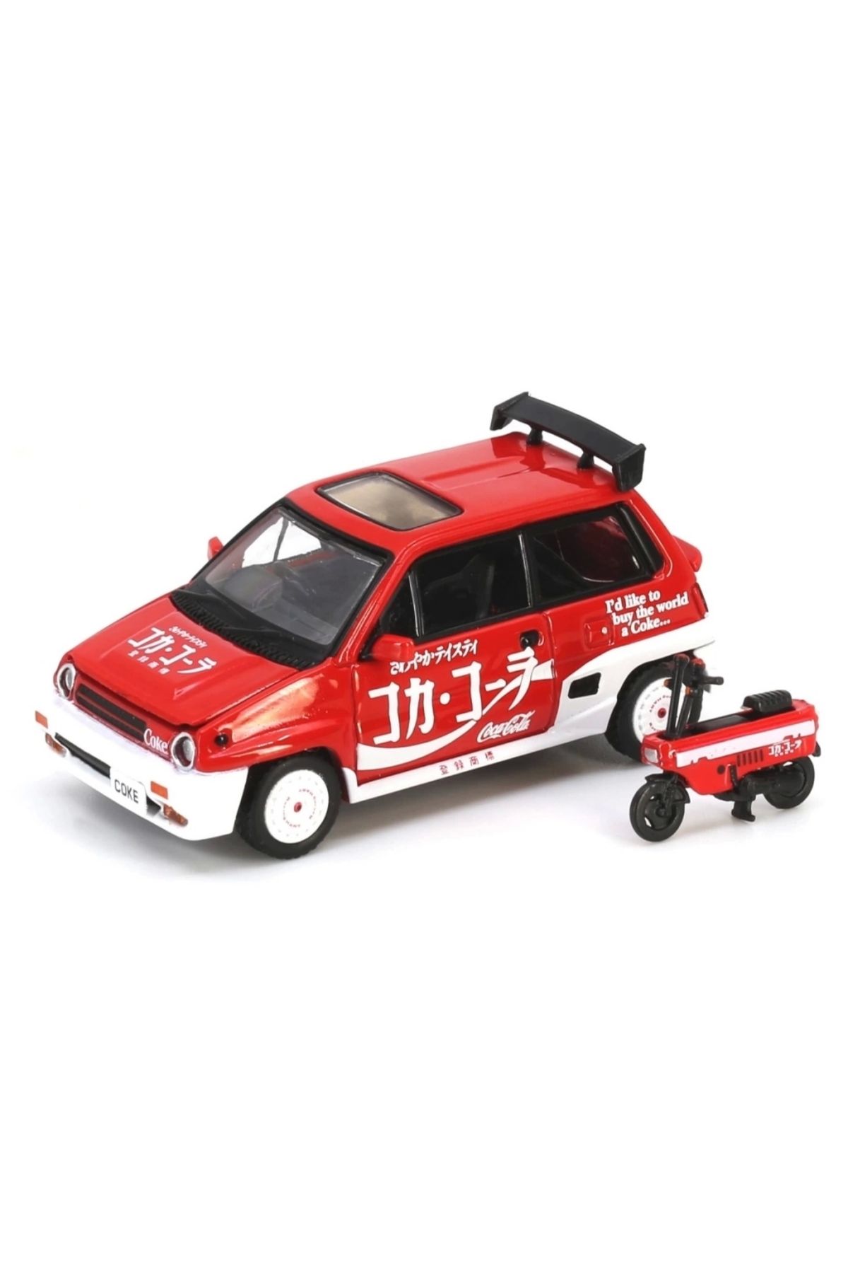 SYNOPE Çocuk Inno 1:64 Scale Coca-Cola Honda City Turbo ll