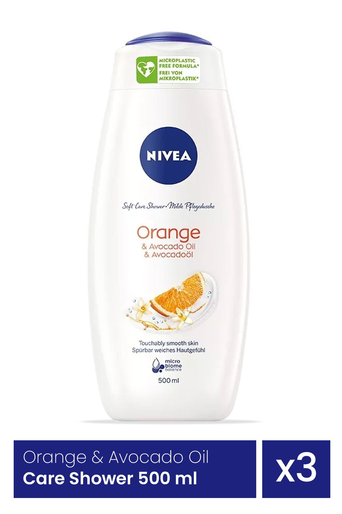 NIVEA Duș De Îngrijire Cu Ulei De Portocale Și Avocado 3 Bucăți X 500 Ml Unisex - Mărime unică