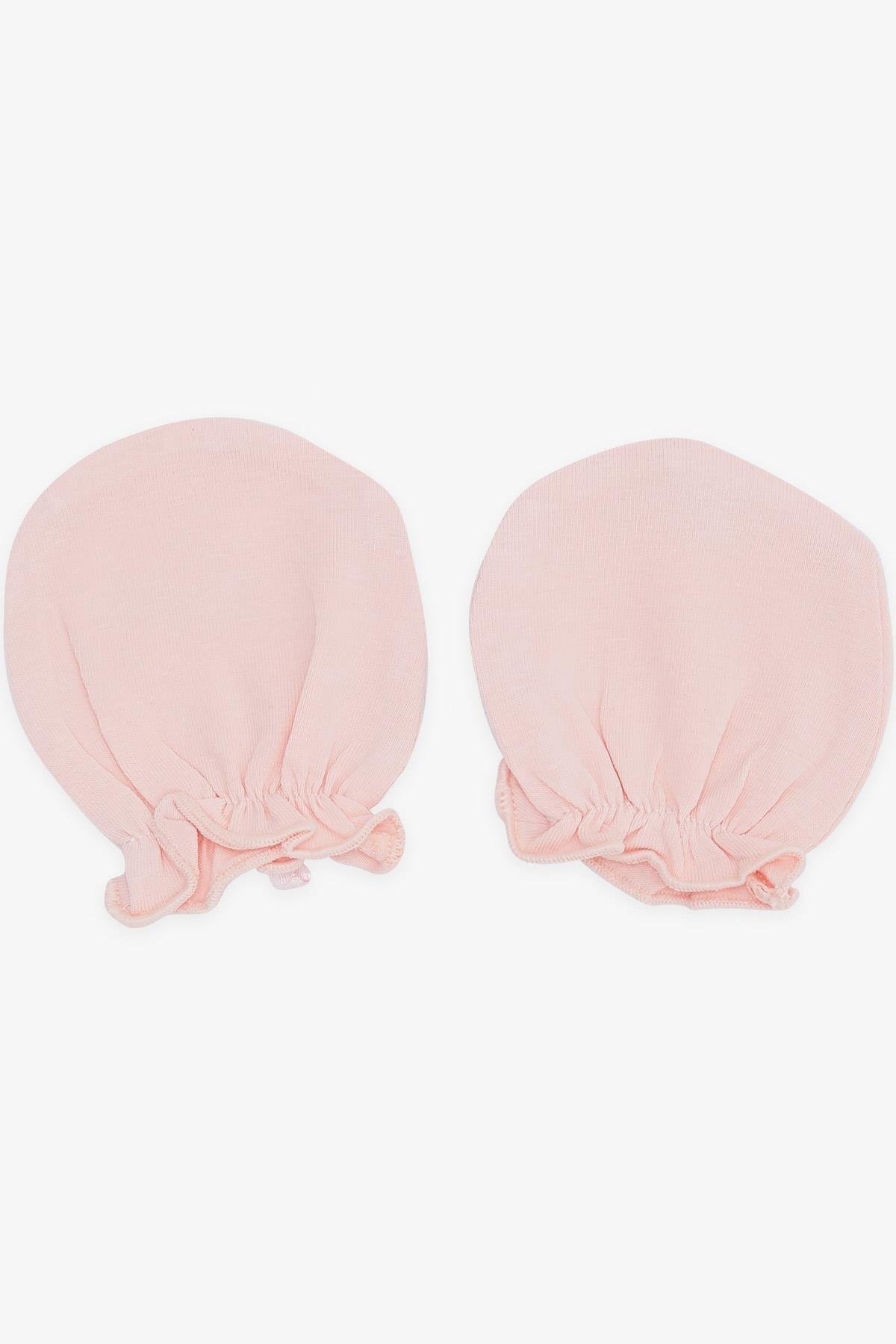 Breeze Yenidoğan Bebek Eldiveni Fiyonklu Somon fotoğrafı 2 (önizleme)