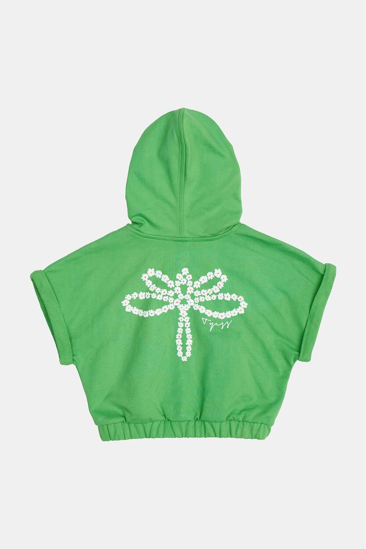 Tyess-Bg Store Girl's Green Tracksuit Top 23ss0tj4706 6