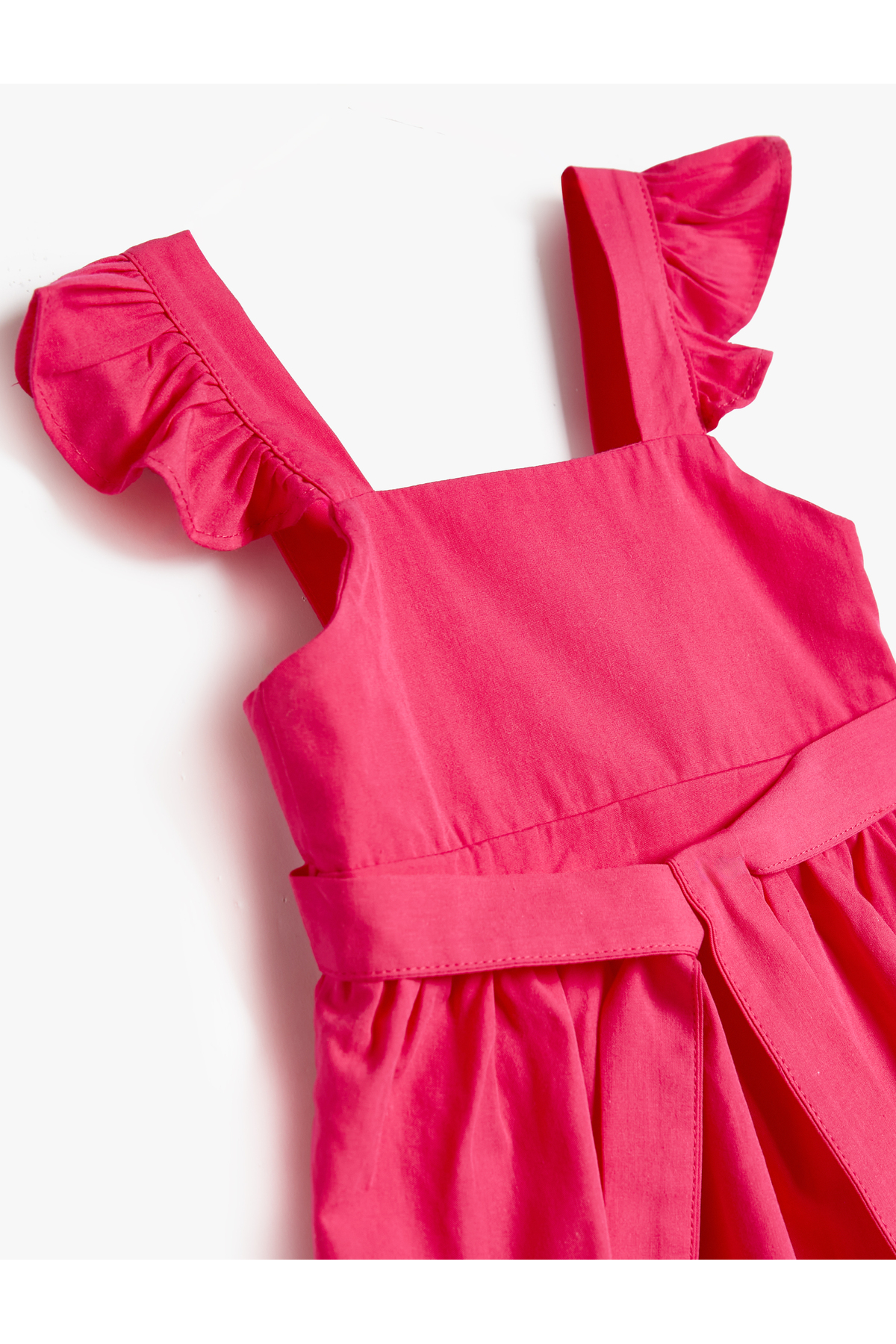 Koton Kelebek Kollu Beli Bağcıklı Elbise fotoğrafı 3 (önizleme)