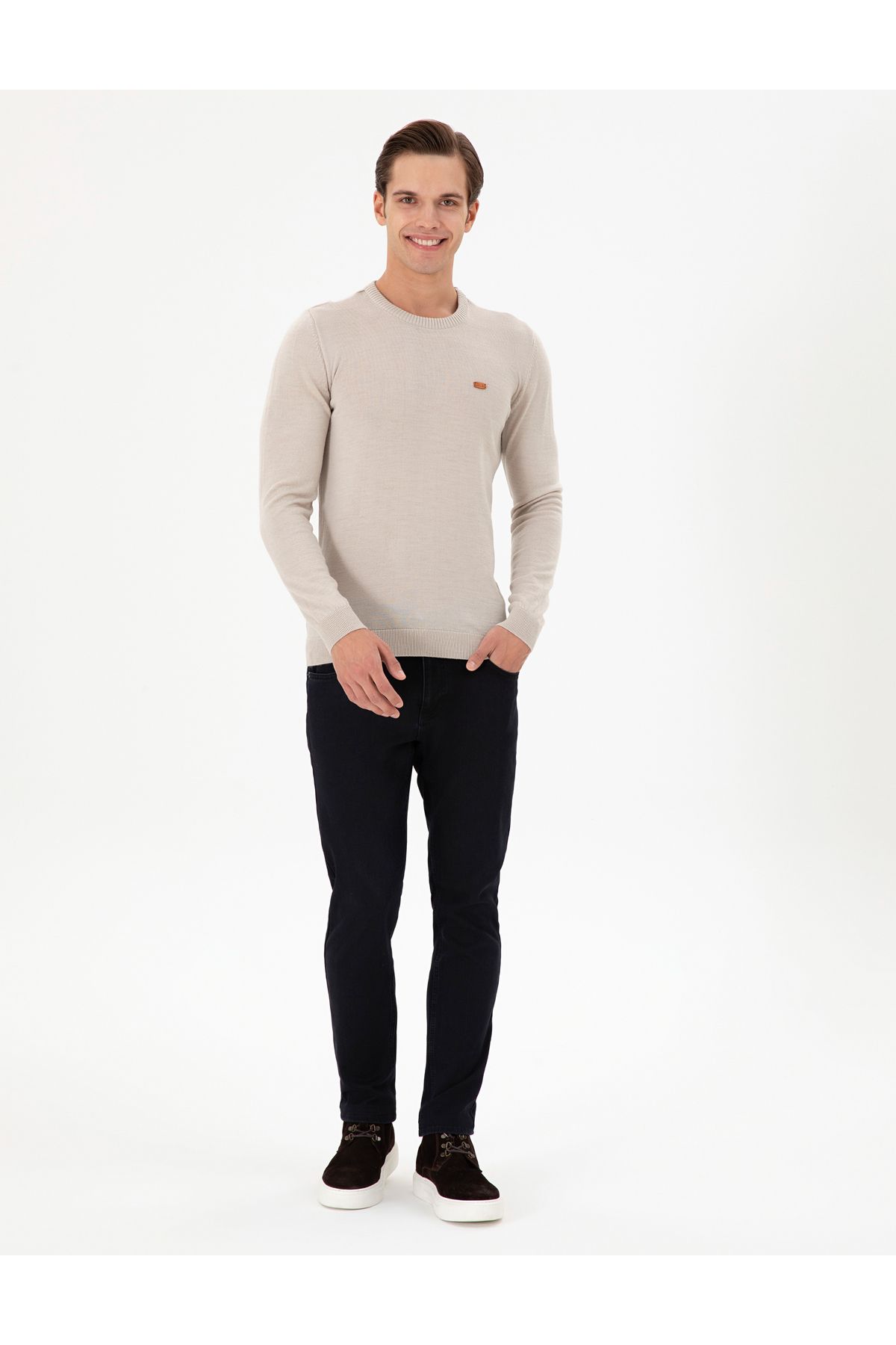 پلیور خاکستری مردانه سنگ اورجینال U.S. Polo Assn.