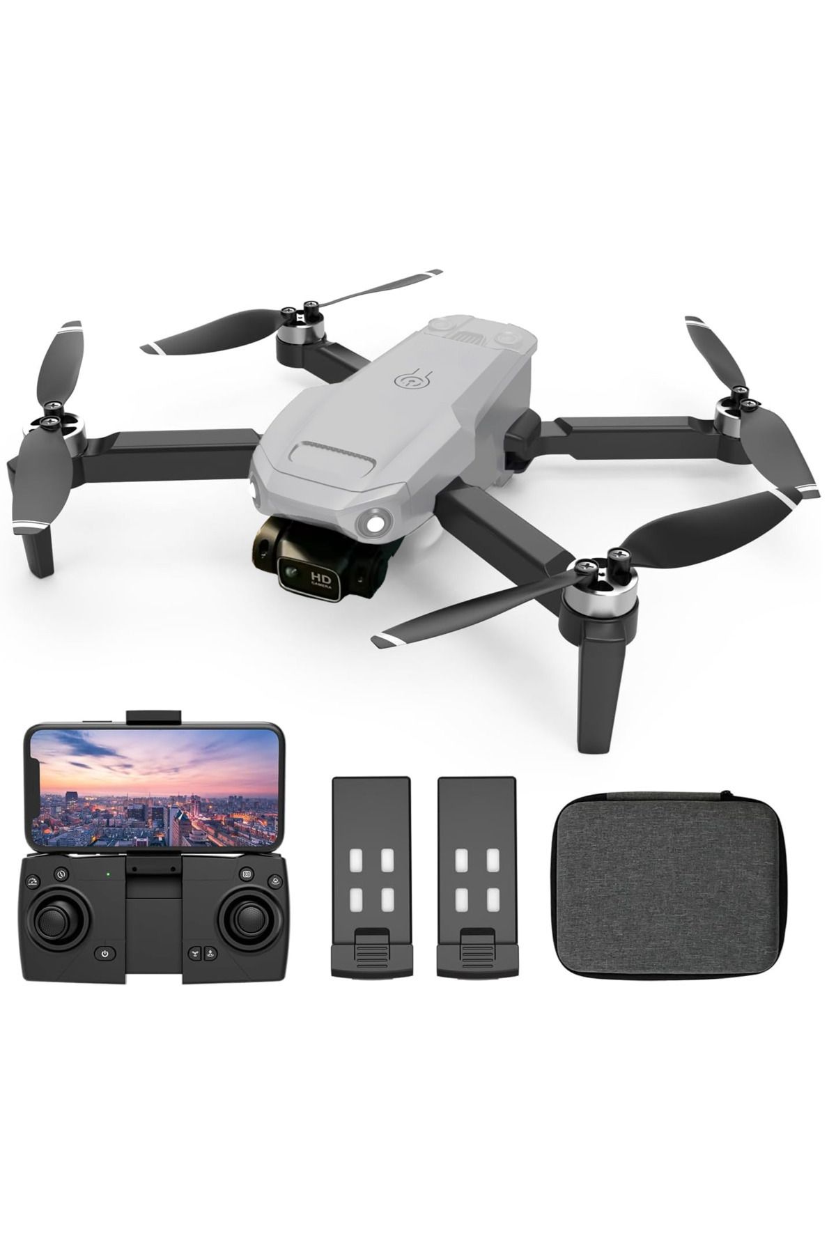 SoundWave Mini 2 Fly More Combo –gps Drone 2 Batarya 40dk Uçuş Süresi Hd Kamera Beni Takip Et Mod Taşıma Çanta