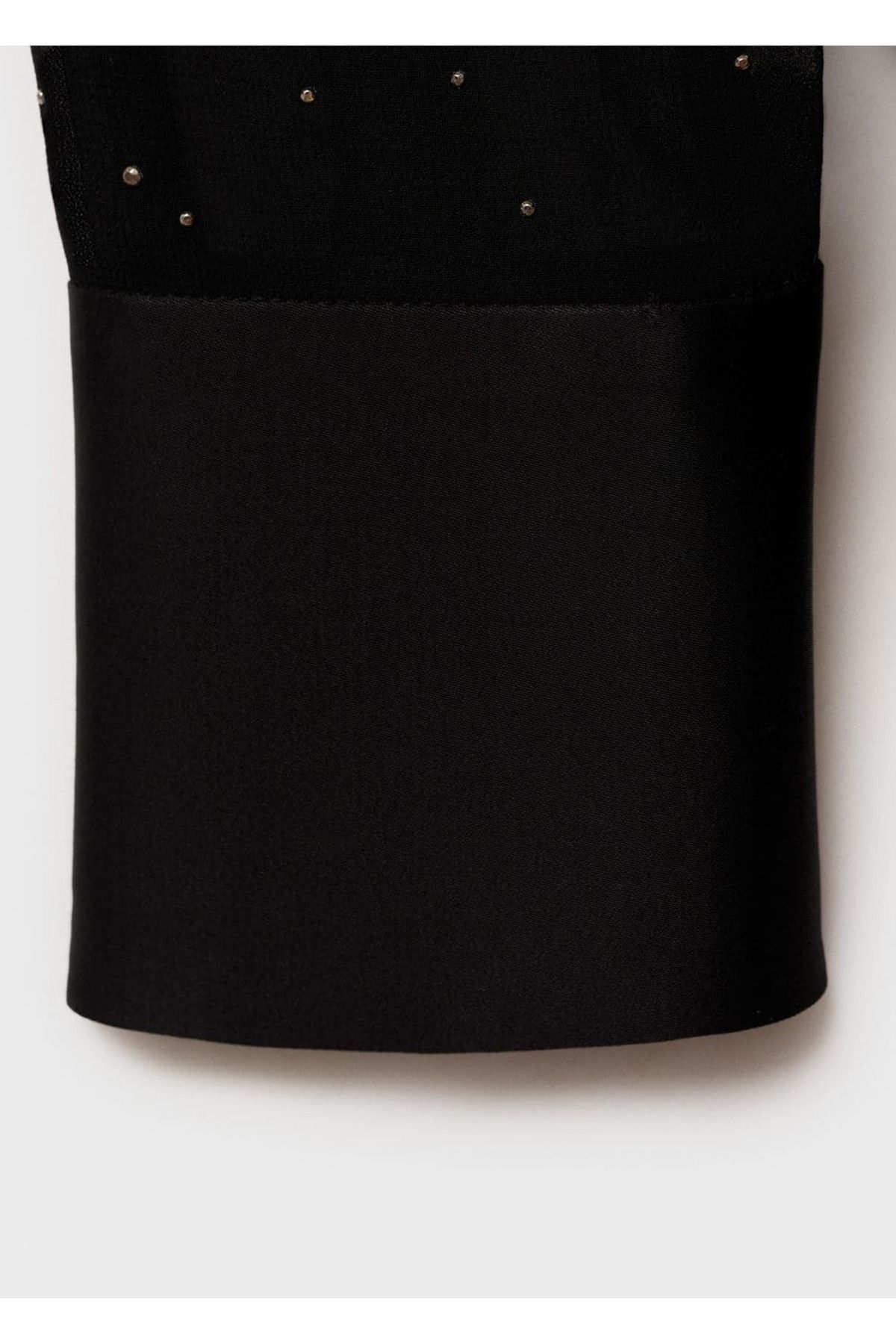 MANGO Woman-Semi Sheer Studded Shirt 5