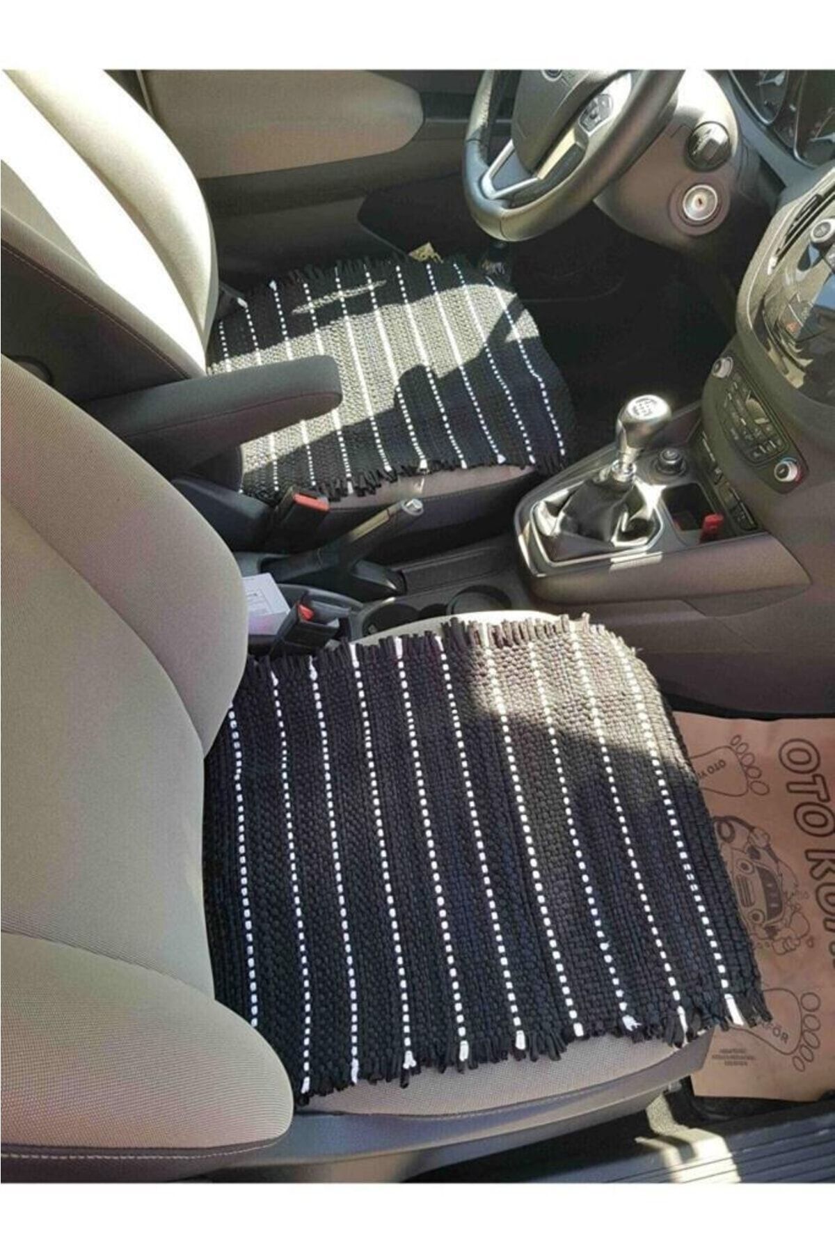 Genel Markalar Oto Koltuk Koruyucu Kılıf Hasır Araba Örtü Kilim 3 Parça fotoğrafı 4 (önizleme)