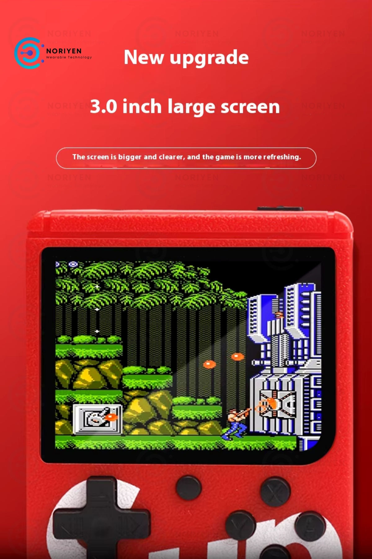 Yeni Nesil Mini Atari 400 Oyunlu Gameboy Çift Kollu Nostalji Retro Oyunlu Gamebox Video Oyun Konsolu