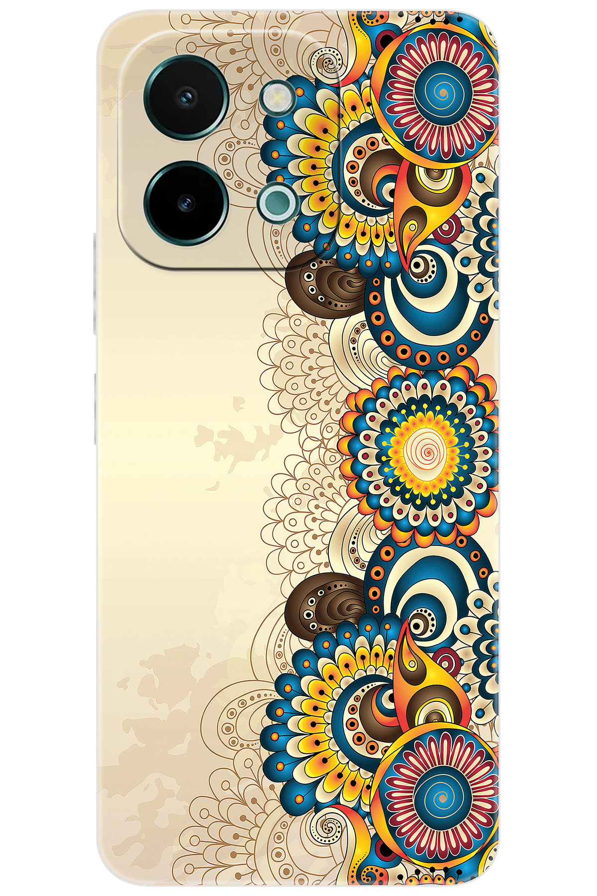 Vivo Y28 (V2352) Compatible Sheath Pattern Printed Silicone Decorative Flower Design NGO:531 CP-q7PjQH1