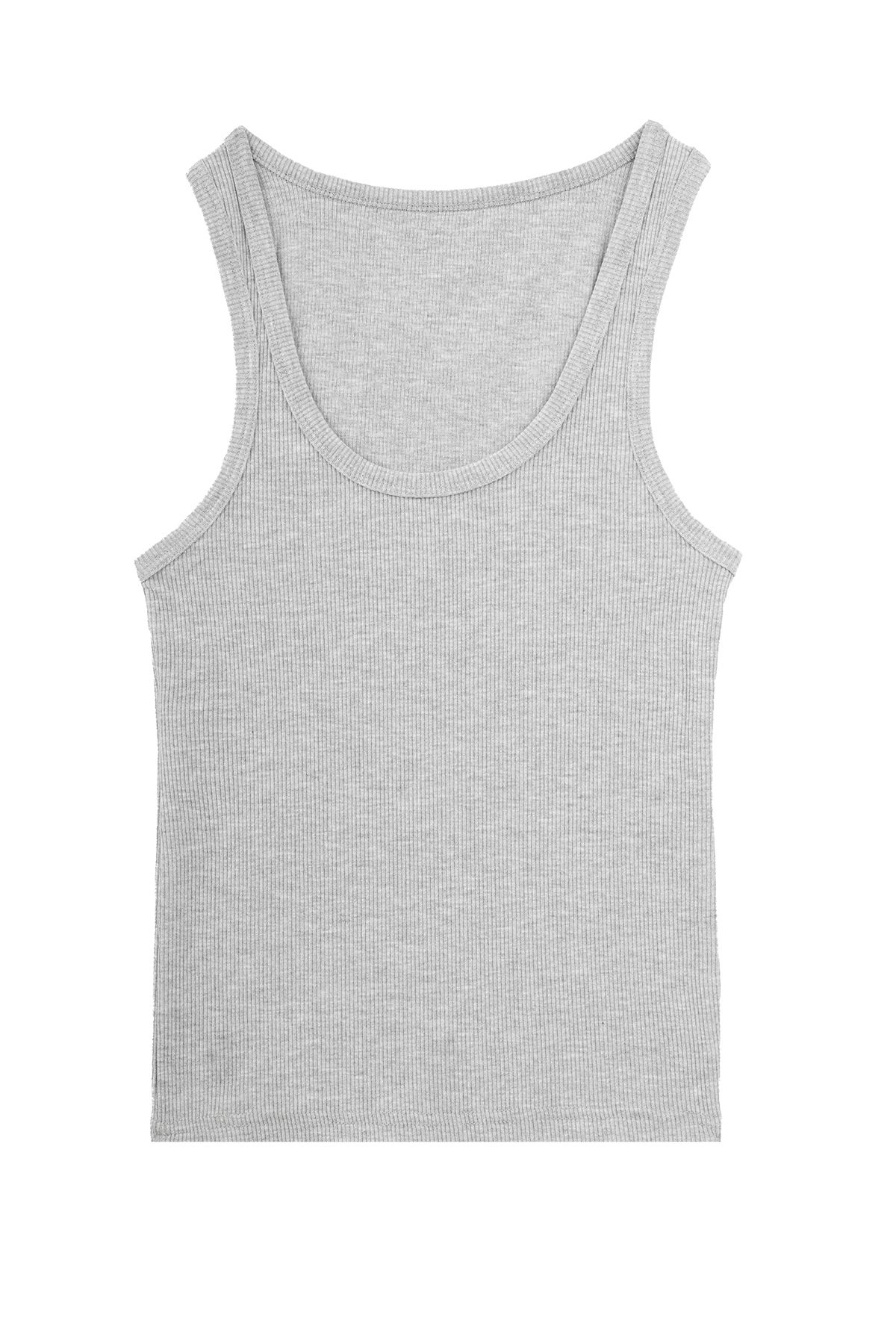 Nicoletta-Tanktop mit Kordel für Damen - Dicke Träger, GrauBasicModel 1