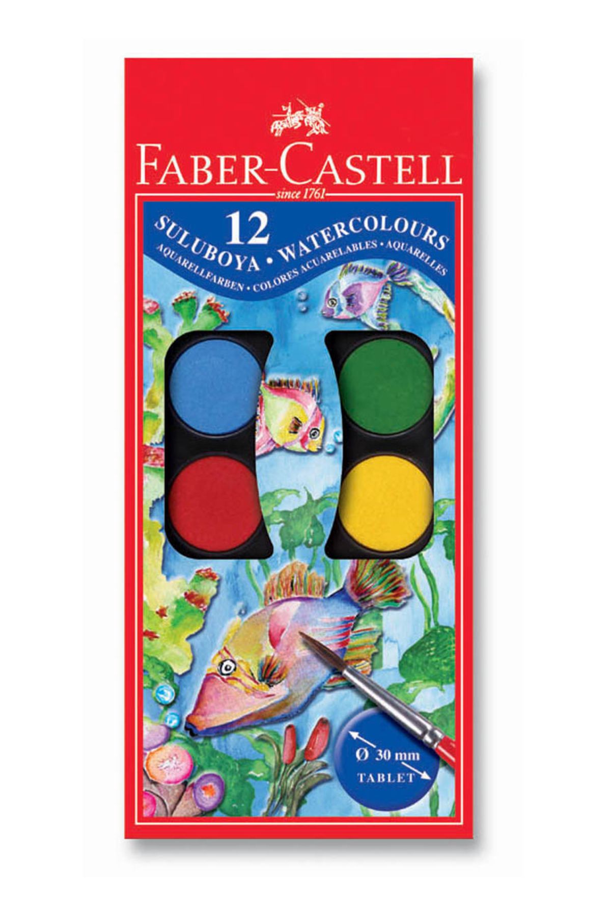 Faber Castell Faber Sulu Boya 12 Li Büyük 5292125012