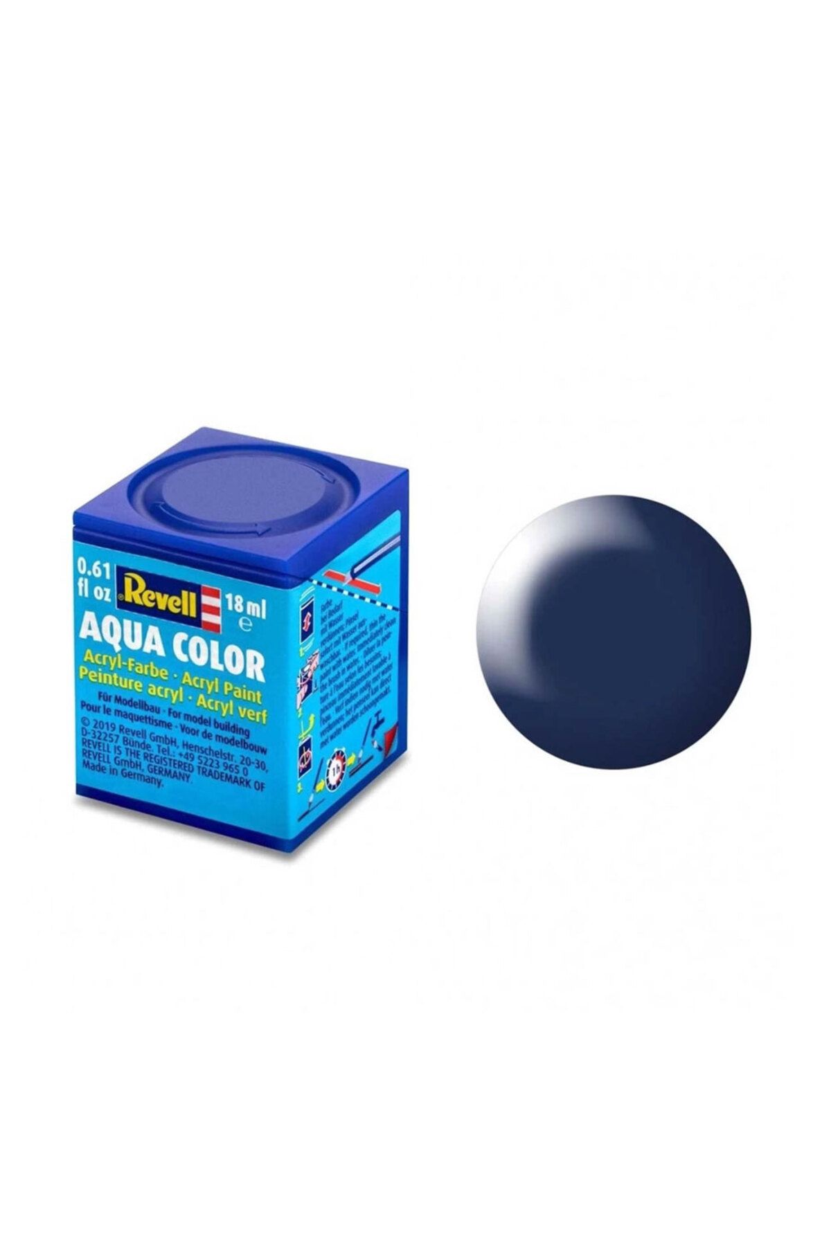 REVELL Su Bazlı Maket Boyası 20 ml Dark Blue Silk 36350