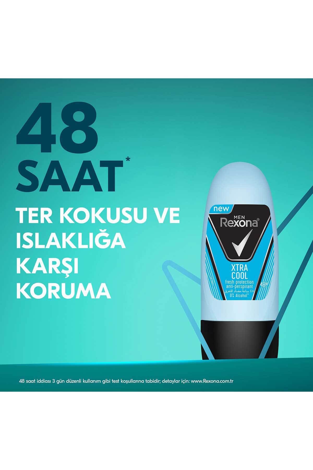 دئودورانت اسپری و رول اون مردانه ایکسترا کول 150 میلی‌لیتر و 20 میلی‌لیتر  Rexona