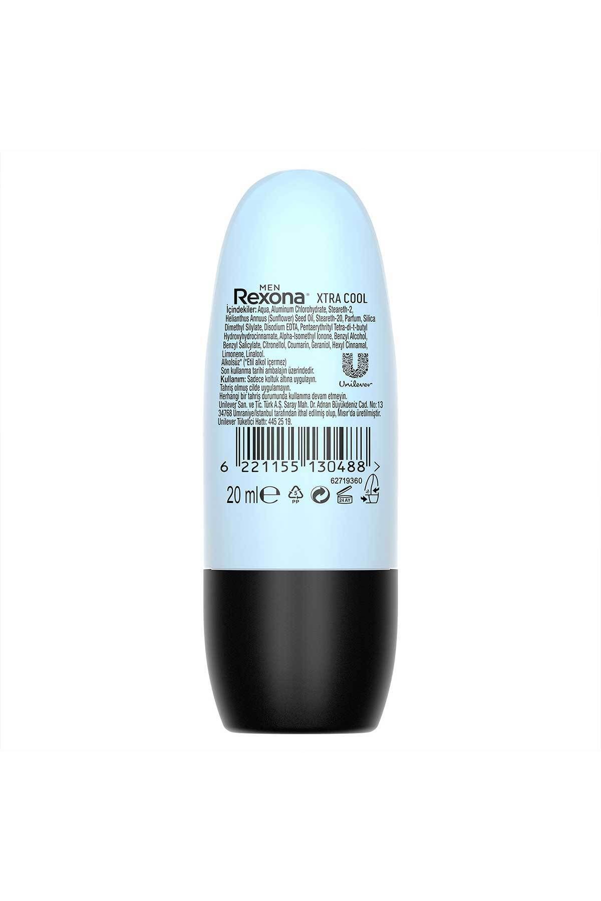 دئودورانت اسپری و رول اون مردانه ایکسترا کول 150 میلی‌لیتر و 20 میلی‌لیتر  Rexona