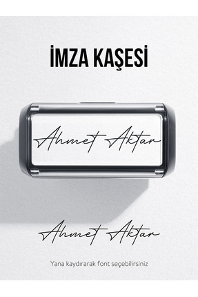 MÜHÜRCE İmza Kaşesi, İmza Fontu ile Kaşe - İsme Özel, Pratik ve Dayanıklı Tas...