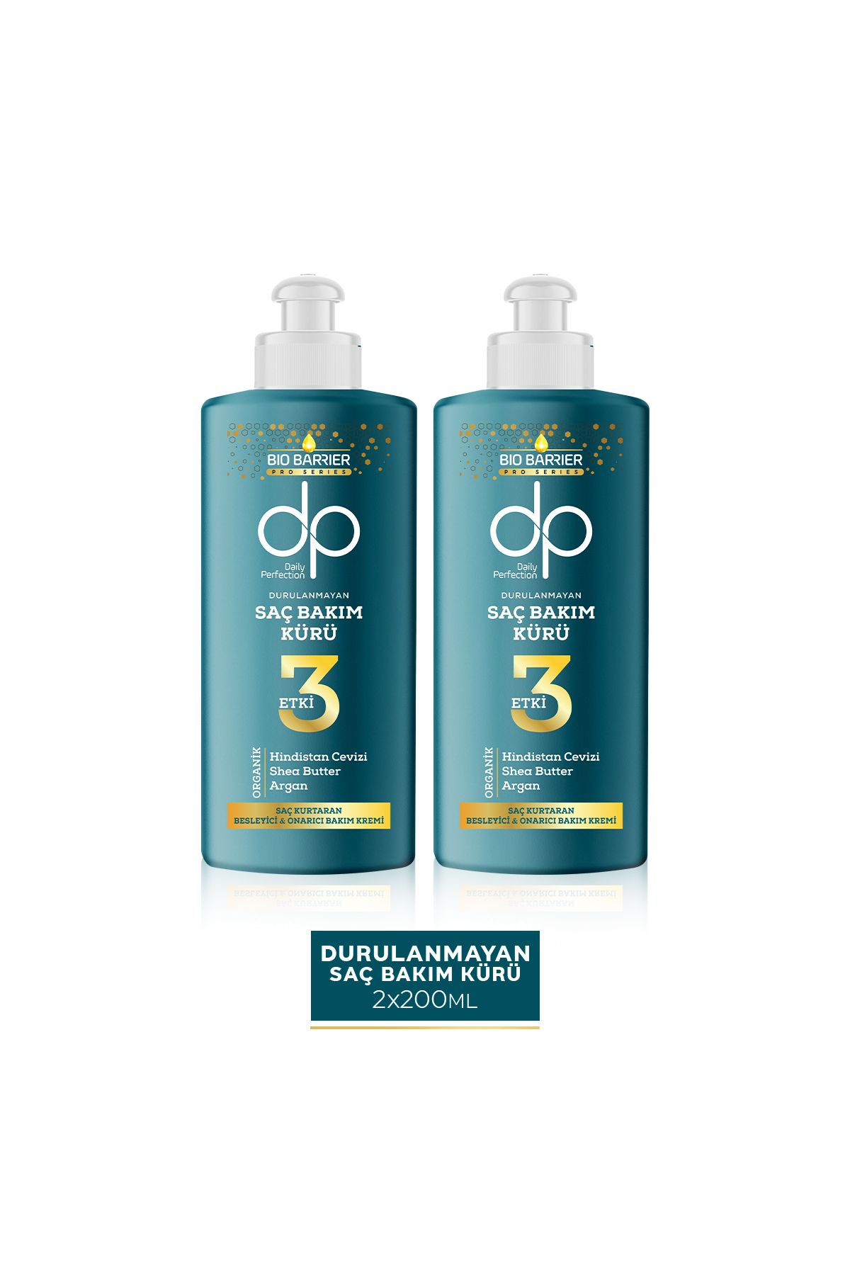 dp Daily Perfection Bio Barrier Saç Bakım Kürü Durulanmayan 200 ml X 2 Adet-1