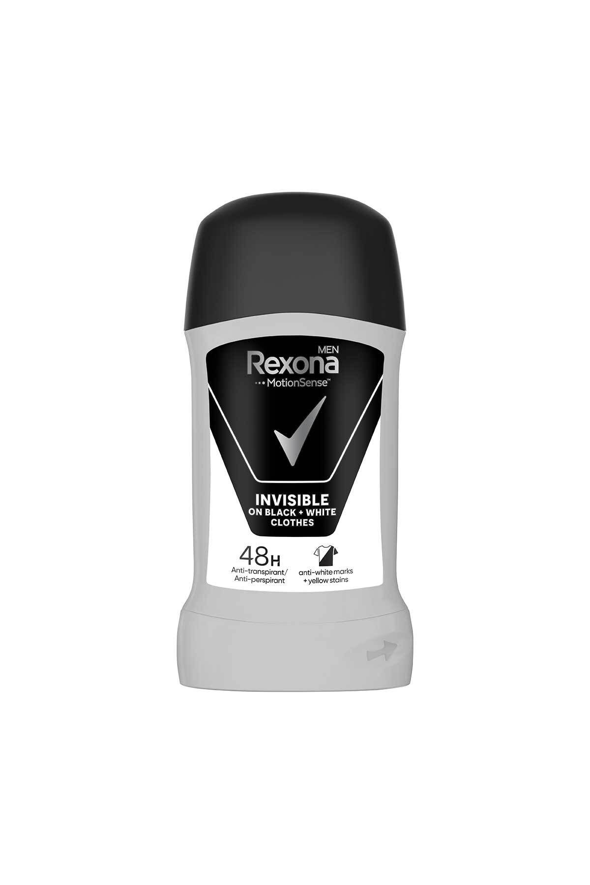 دئودورانت استیک رکسونا مردانه موشن سنس اینویسیبل بلک اند وایت 50 میلی‌لیتر  Rexona