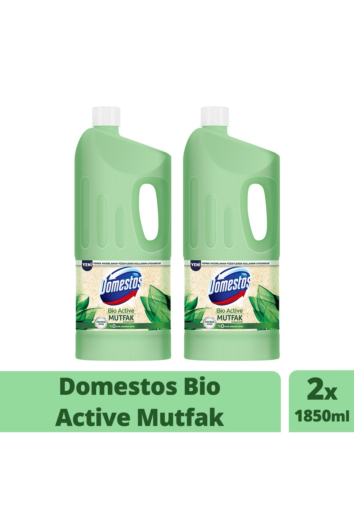 Domestos Bio Active Çamaşır Suyu Mutfak 1850 ml X2