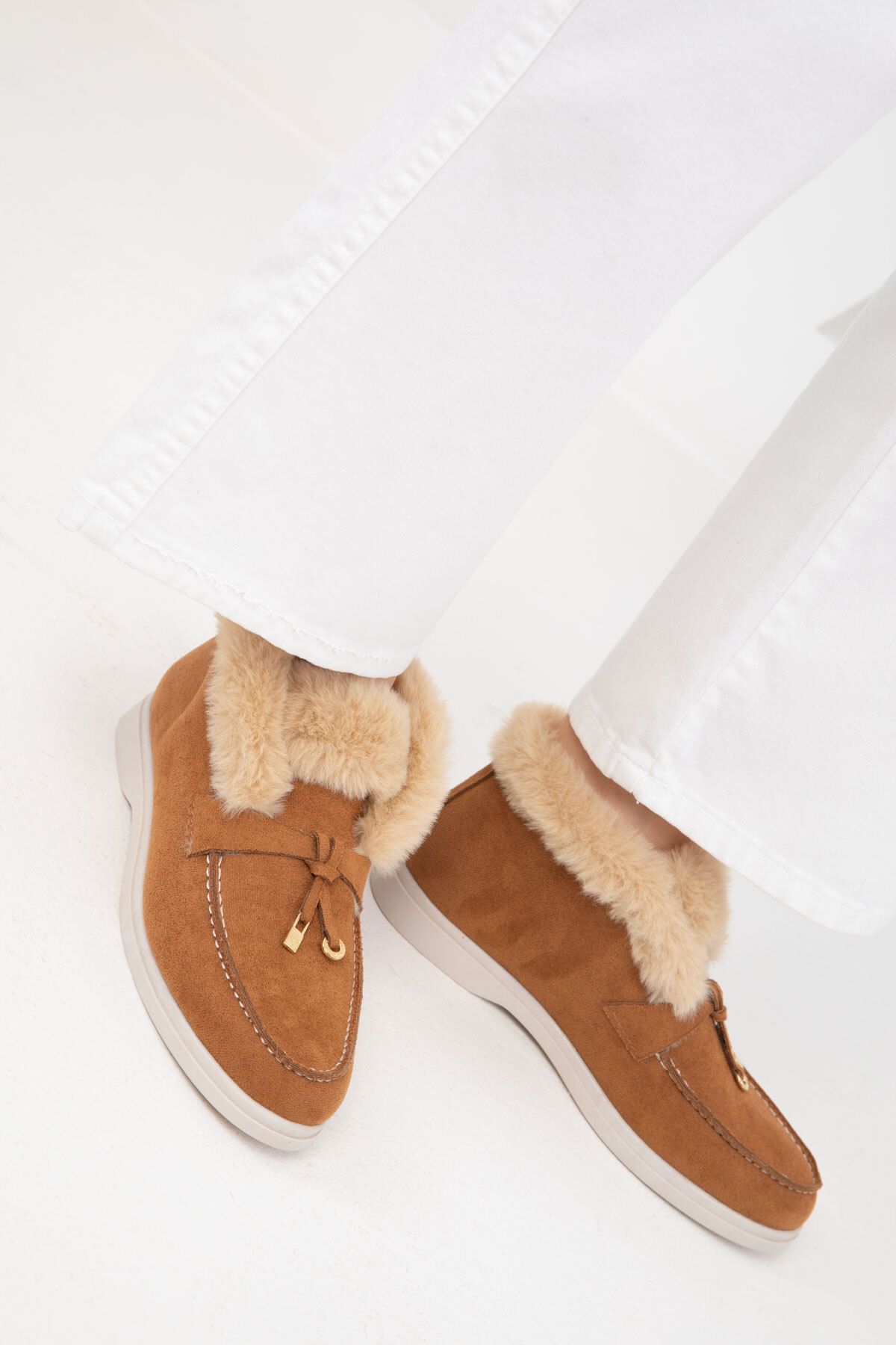 SOHO-Tan Suede Dámské boty - 19966 Model Bootie 5